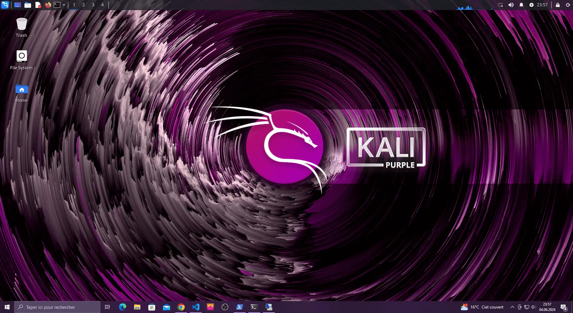 Kali Windows KeX sur WSL 2