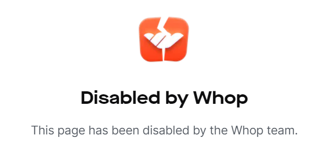 disabled by whop
