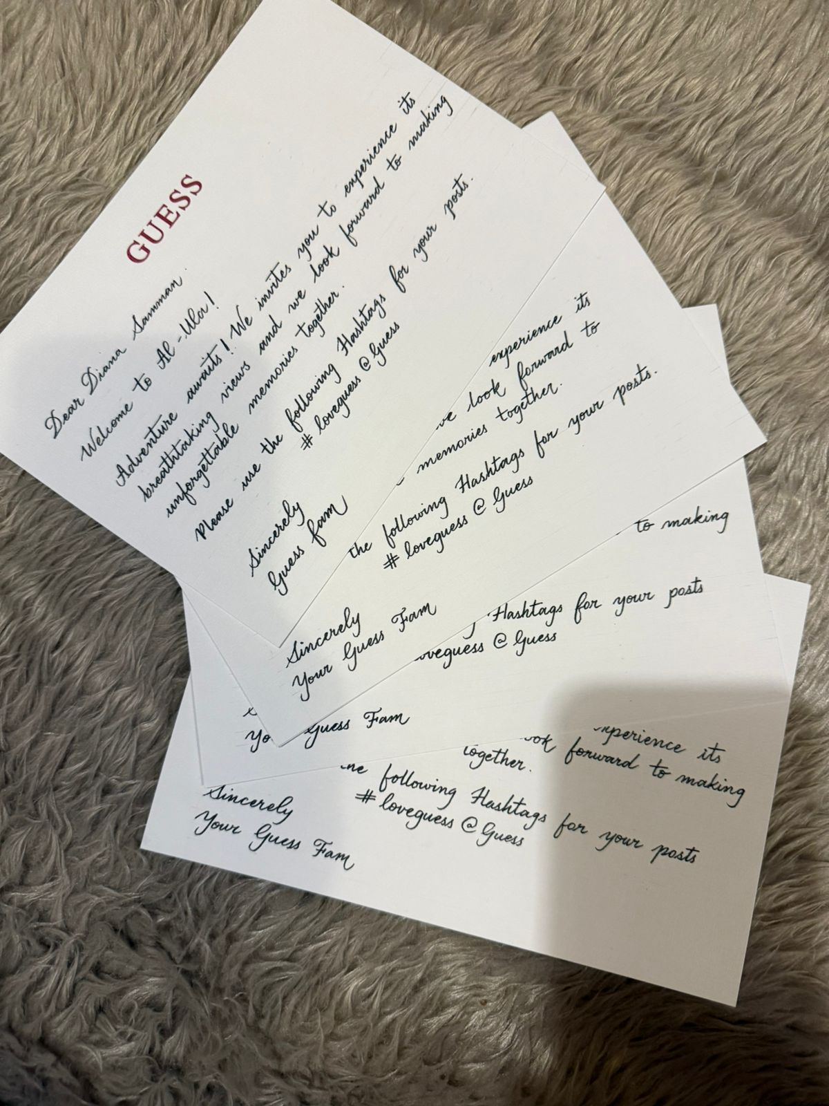 Bespoke calligraphy