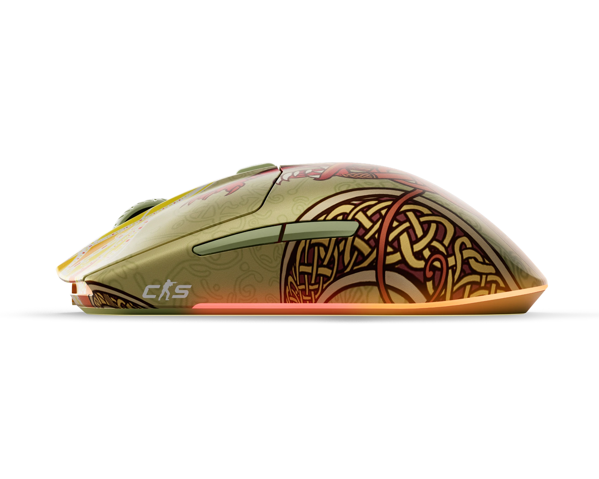 half_width image of SteelSeries Wireless Gaming Mouse CS2 Dragon Lore Edition - 2 of 5 mobile