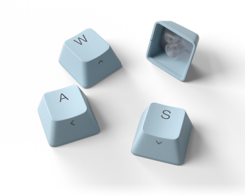 PBT-tangentknappar: Pastellblå