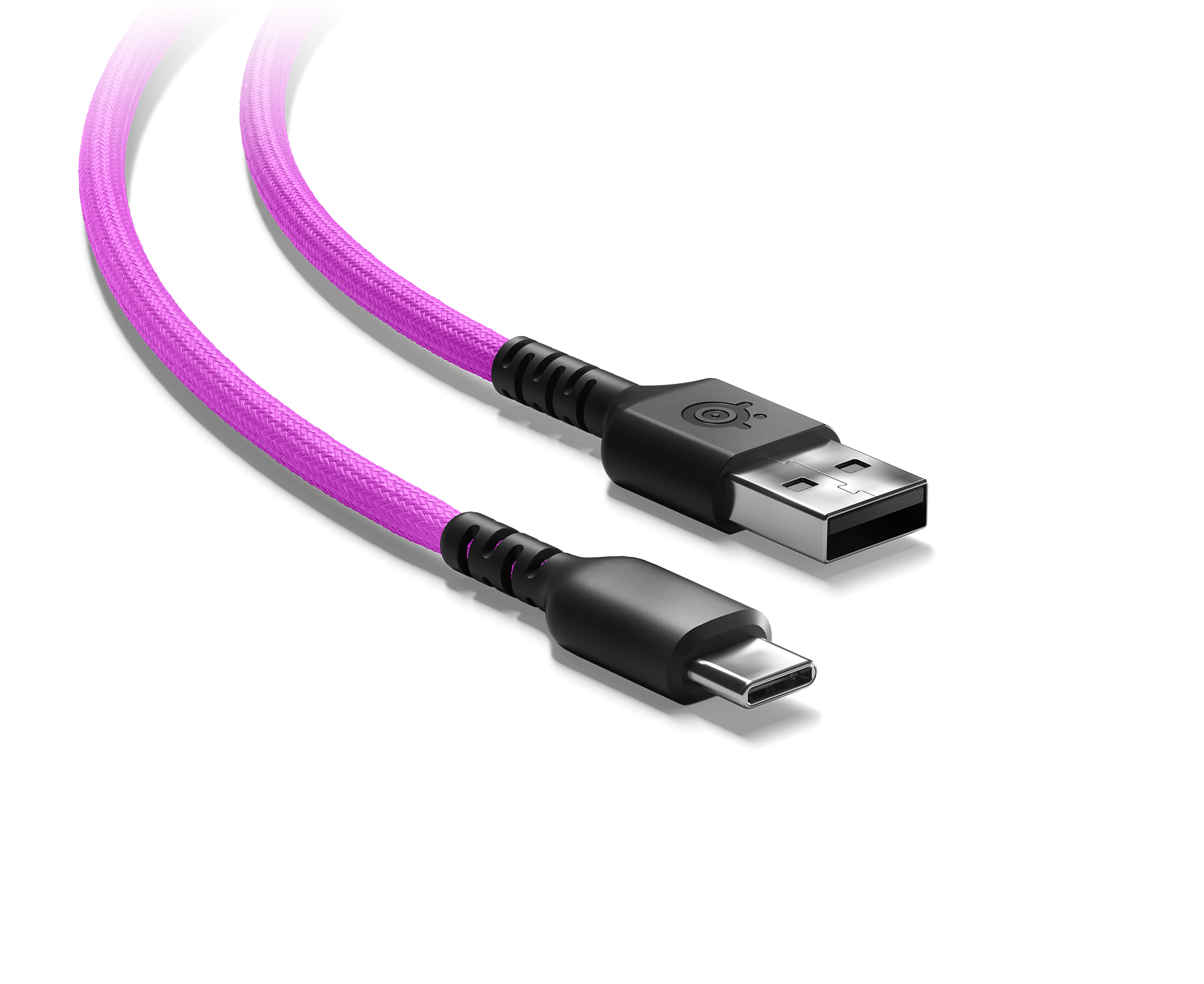 SteelSeries Aerox 3 Super Mesh Kabel A auf C – Lila – 1,8 m