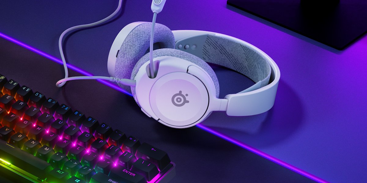 SteelSeries Arctis Nova 1P Wired Gaming Headset - White
