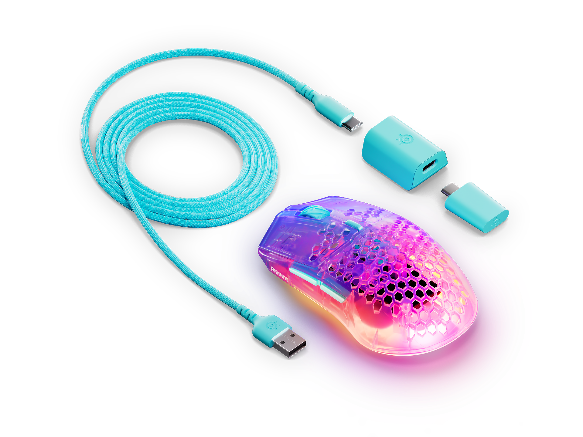 SteelSeries Aerox 3 Wireless Gen 2, цвет: Fortnite Edition — фото 2