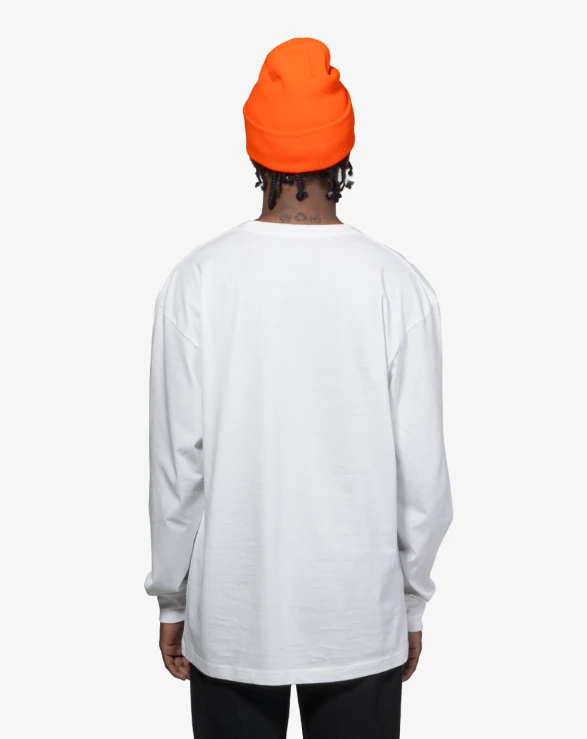 Men's Long-Sleeve T-Shirt: White: L