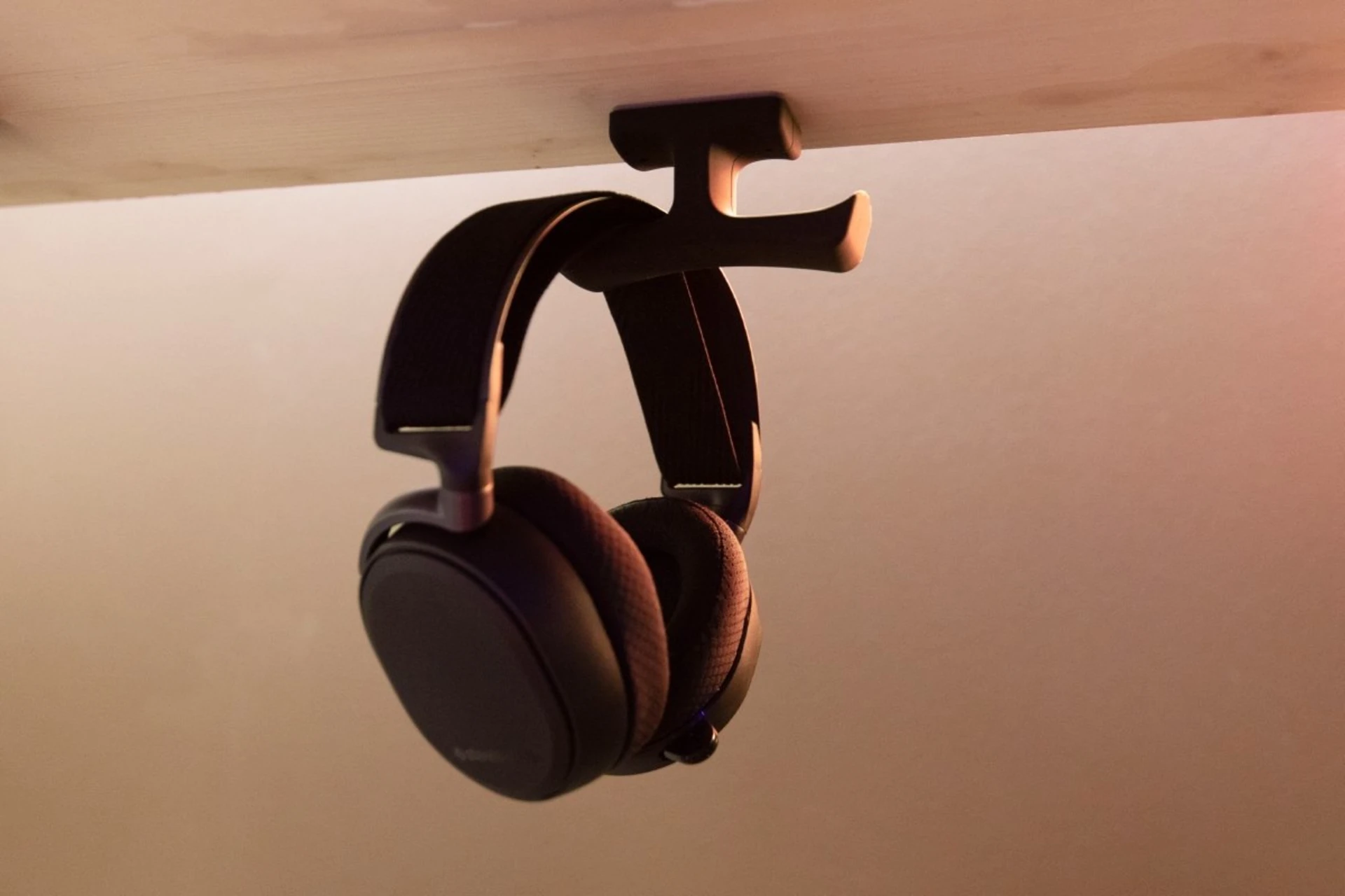 full_width image of Under Desk Headphone Hanger - 1 of 2 mobile