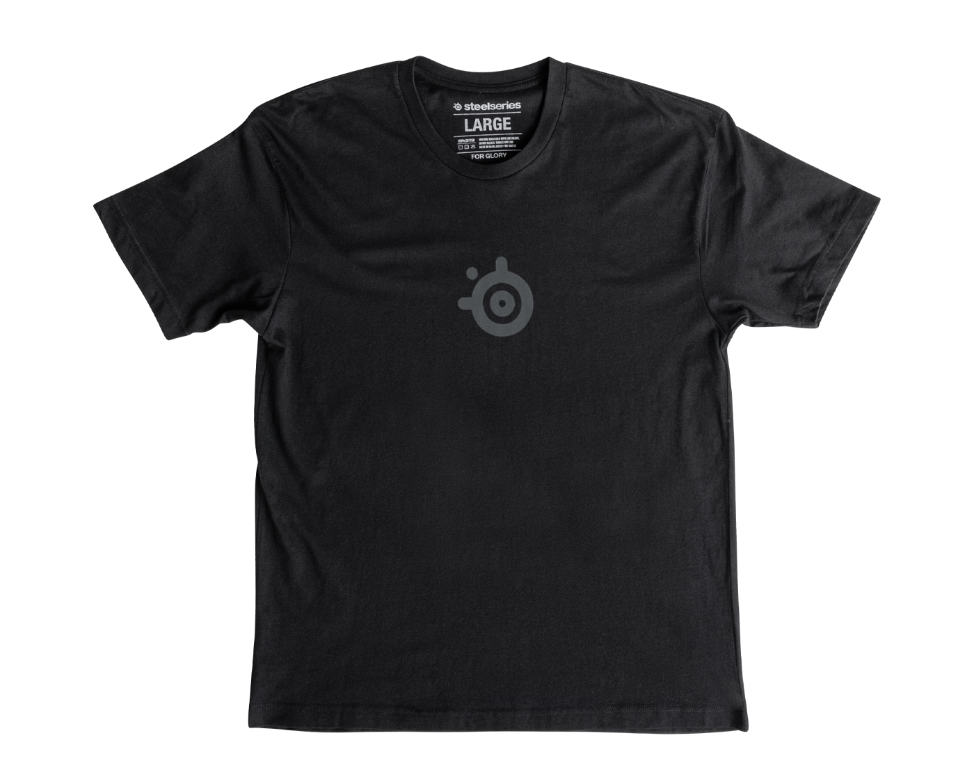 Men's T-Shirt: Black-on-Black Logo: XL-image-90305