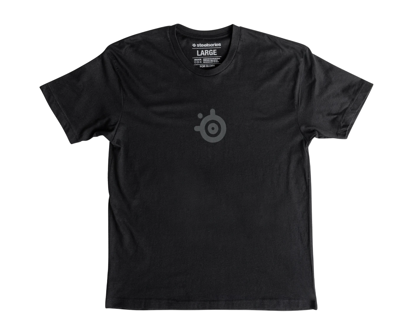 primary image of Men's T-Shirt: Black-on-Black Logo: XL