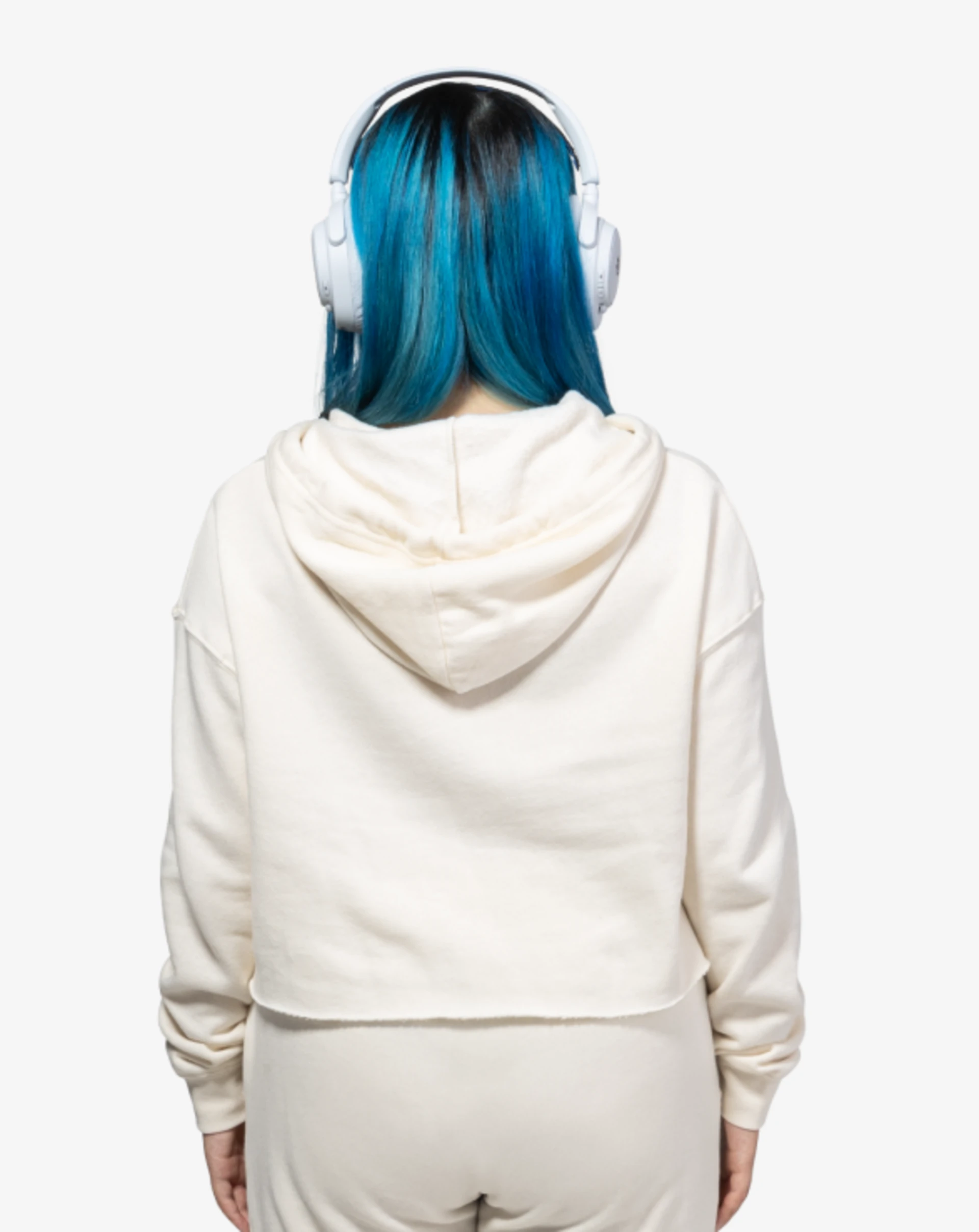 half_width image of Woman's Cropped Hoodie - 5 of 5 mobile