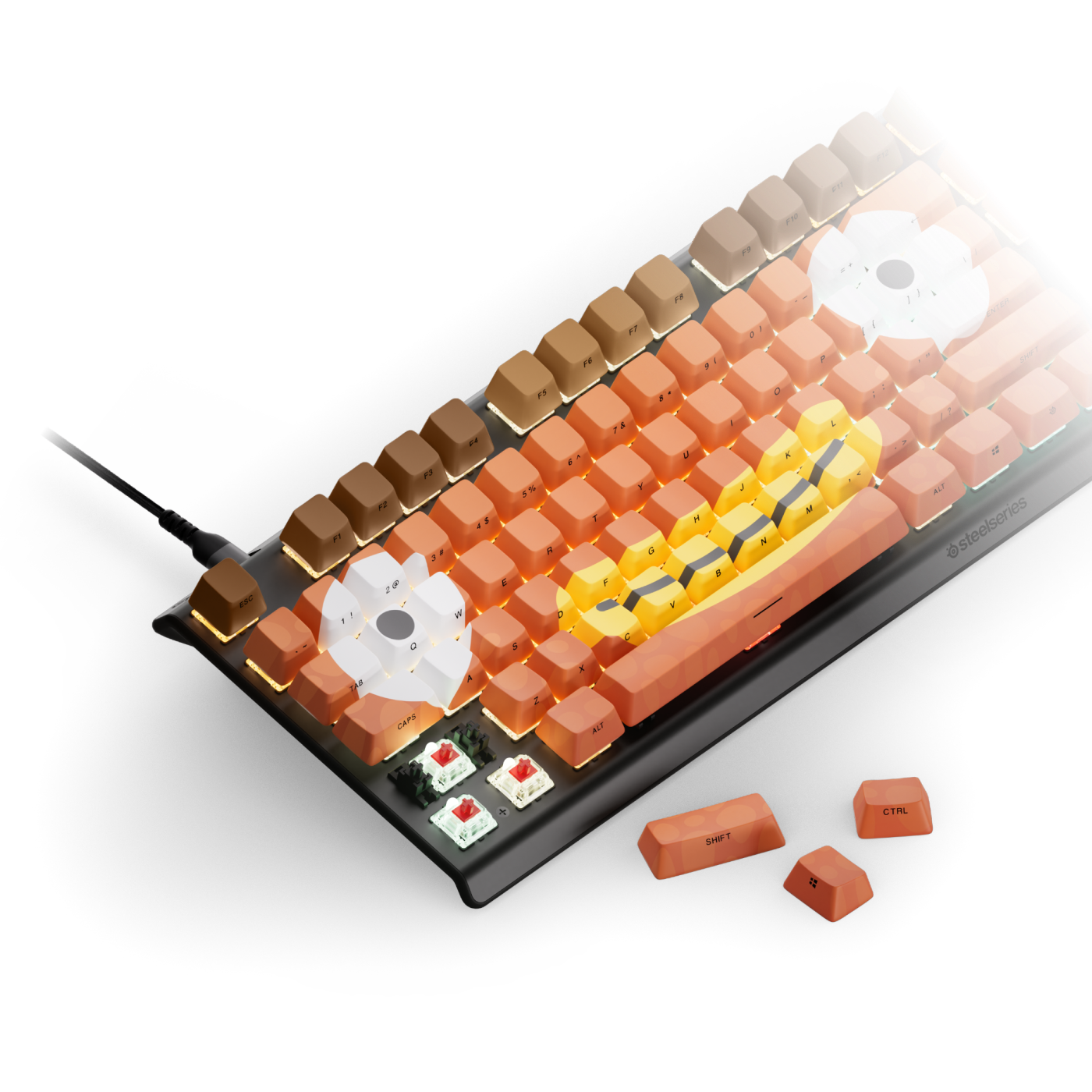 SteelSeries PBT Keycaps, цвет: Fortnite Fishstick Edition — фото 3
