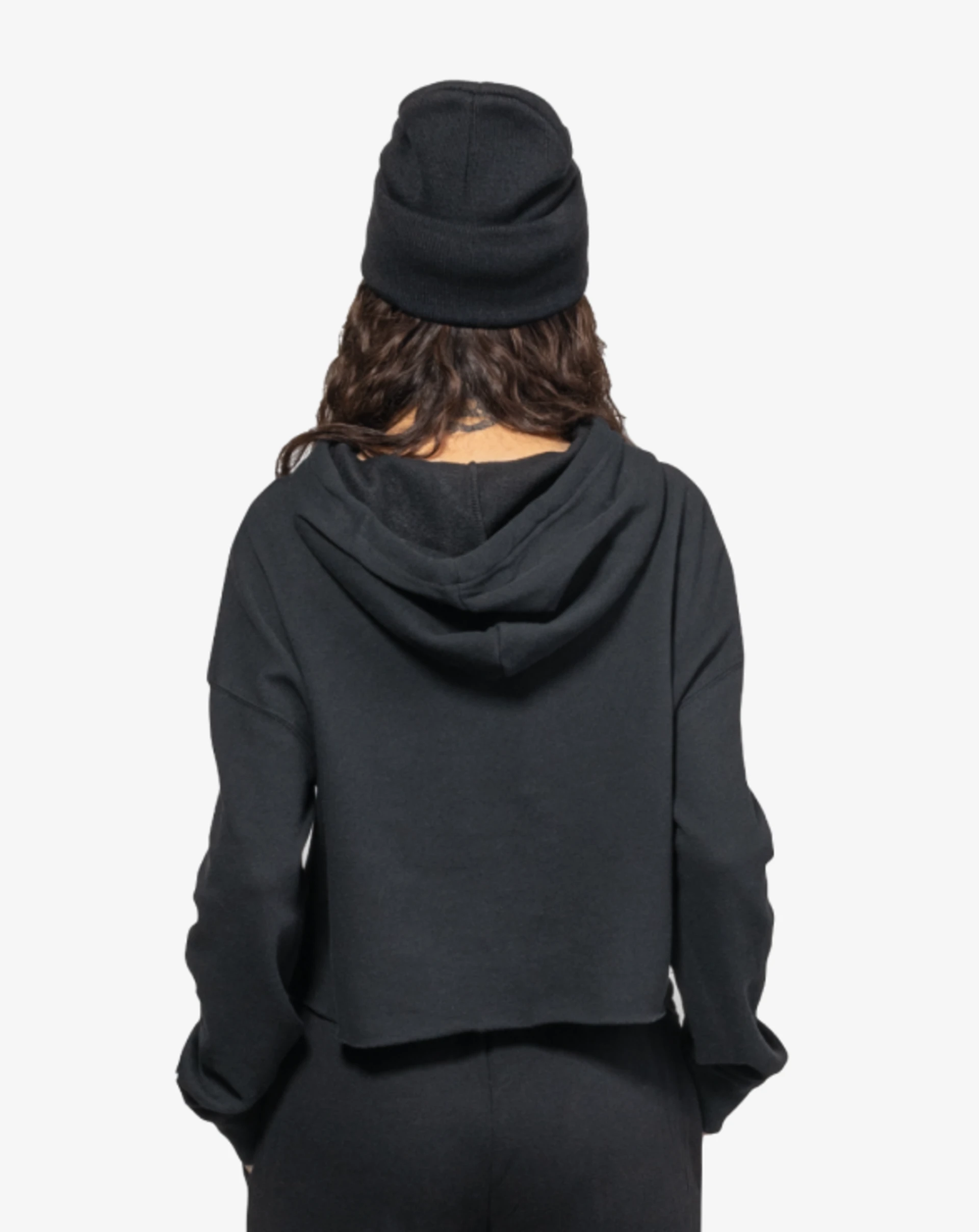 half_width image of Woman's Cropped Hoodie - 5 of 5 mobile