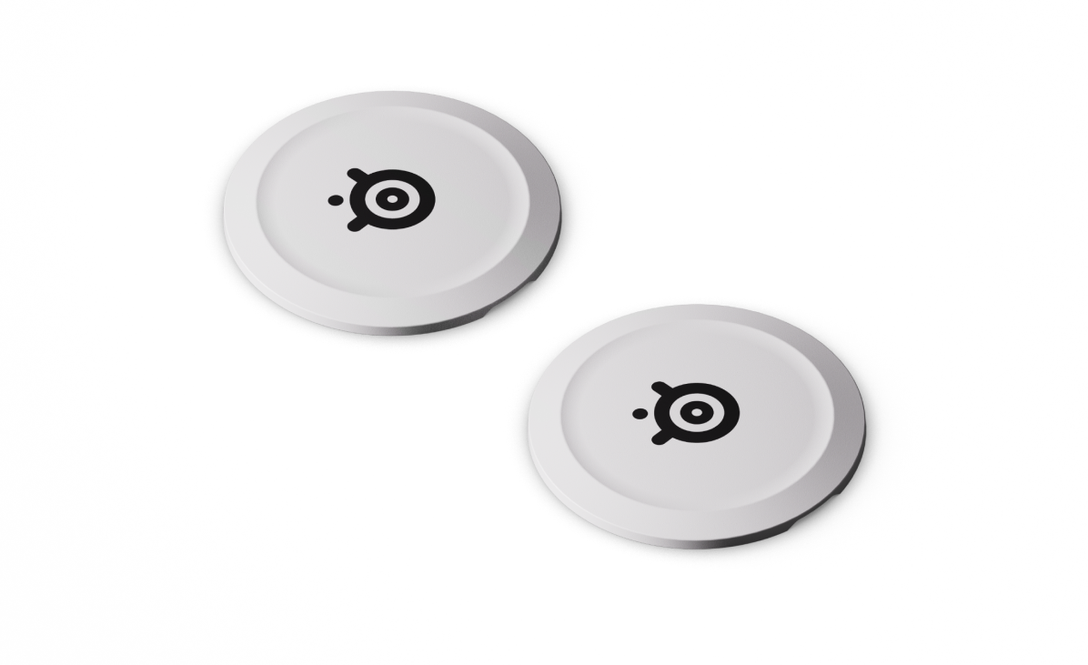 Plaques de remplacement pour haut-parleurs SteelSeries Arctis Nova 7 blanches