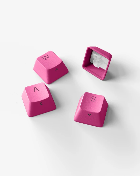 PBT Keycaps: Bright Pink