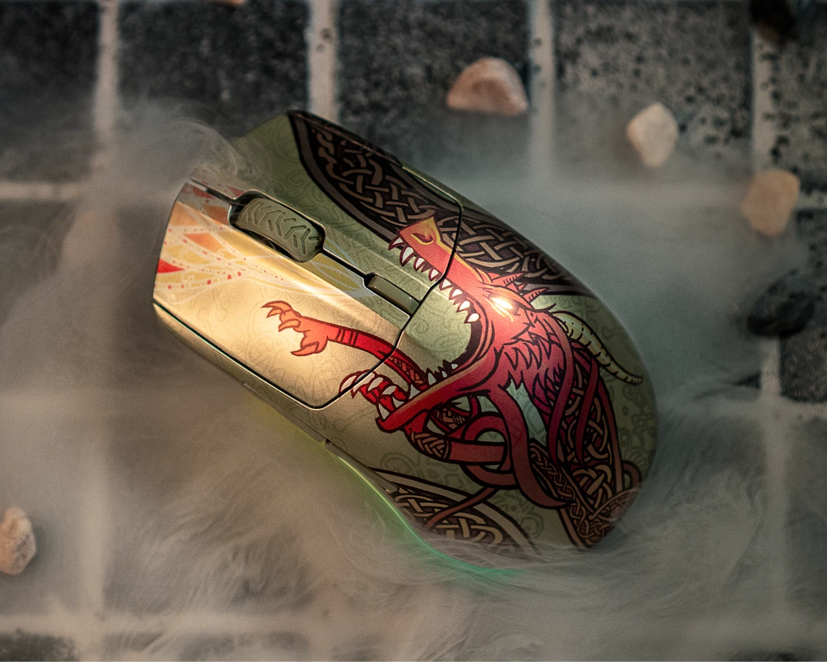 SteelSeries Wireless Gaming Mouse CS2 Dragon Lore Edition Steelseries wireless gaming mouse cs2 dragon lore edition