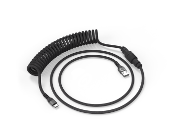 Câble spiralé : noir