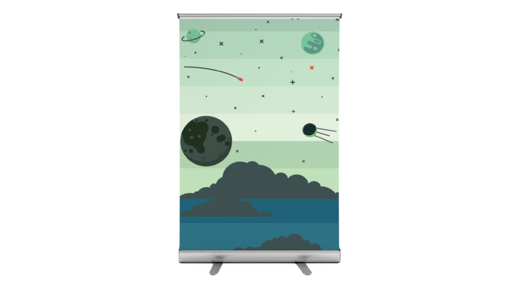 Printsmart Small Retractable Display