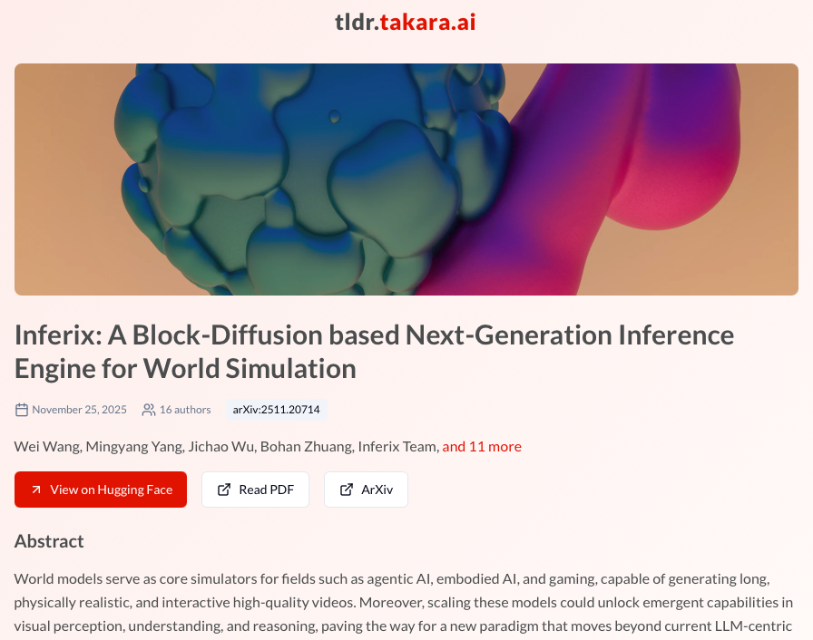 Screen shot of a paper summarized by TLDR