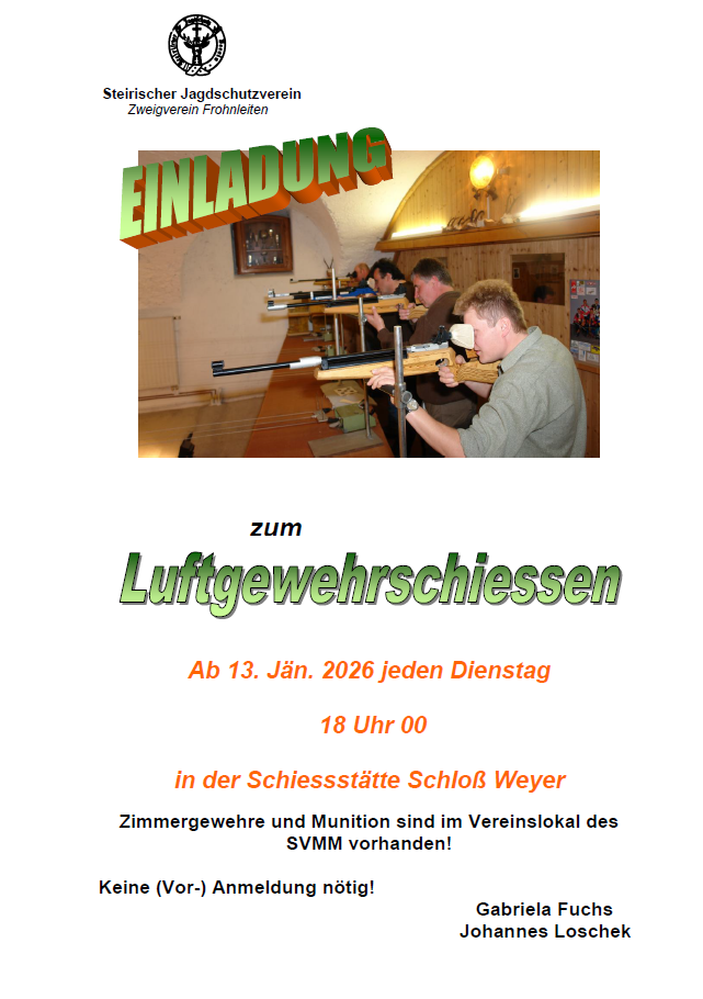 Einladung LG Weyer 2026