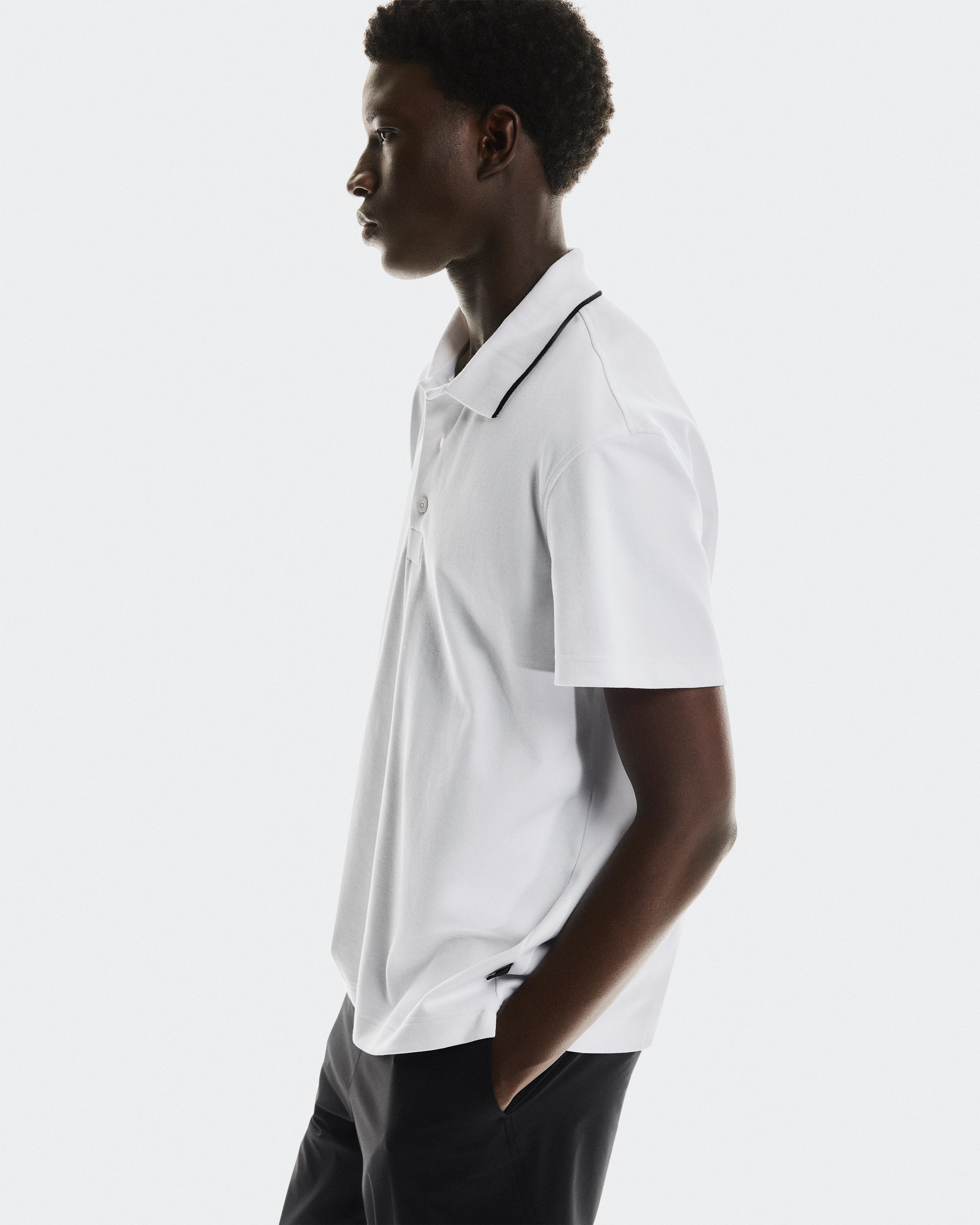 On Courtside Polo White Men Tops and t-shirts