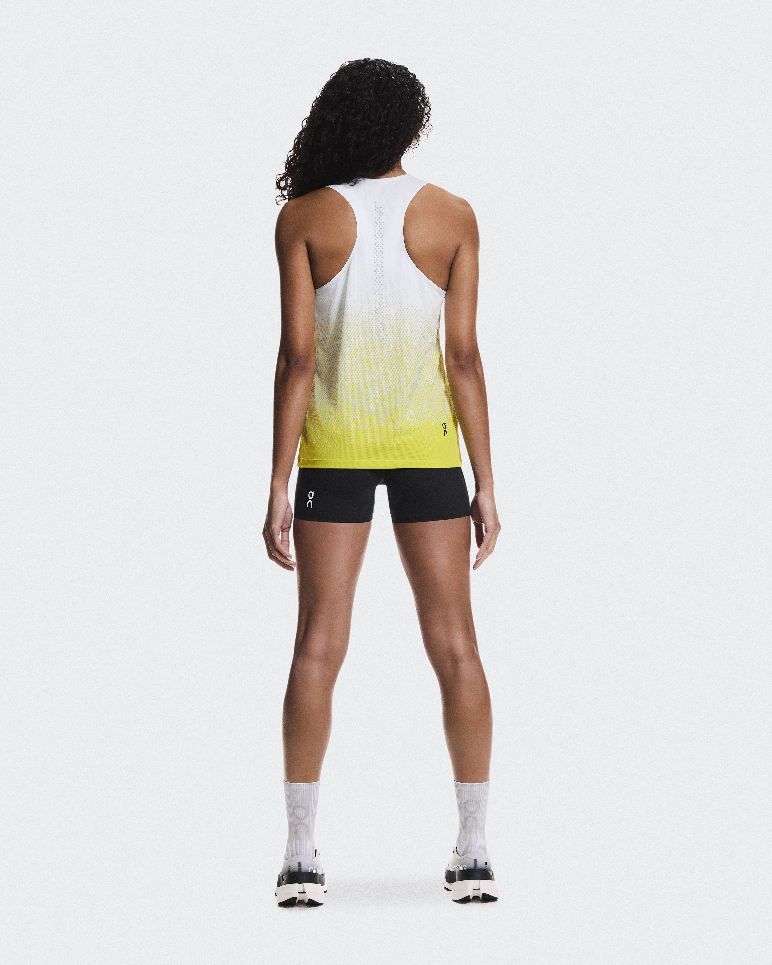 Women's Zero Singlet | White & Yellow | On United States