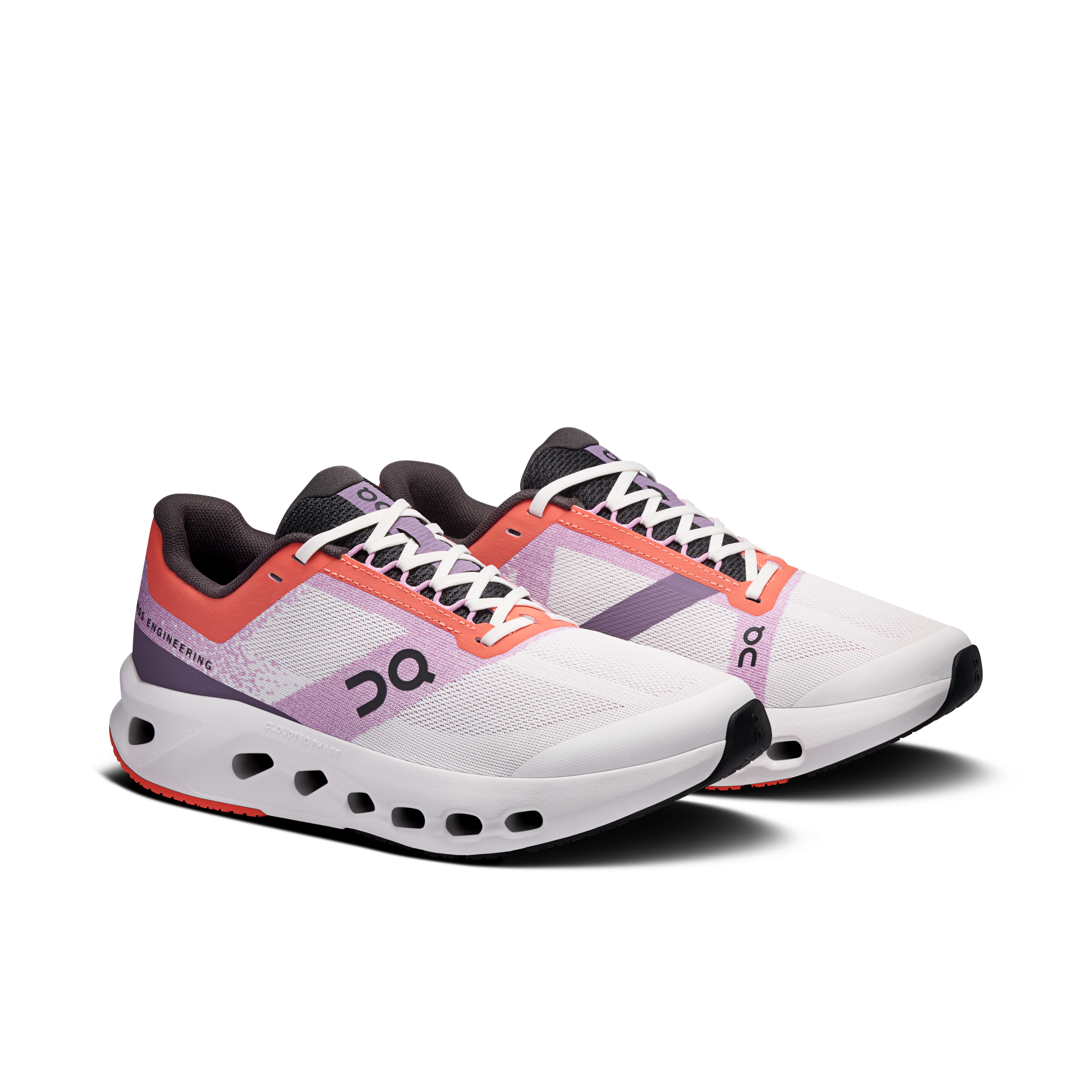 On Cloudsurfer Youth Crimson & Sakura Ados Running sur route Chaussures