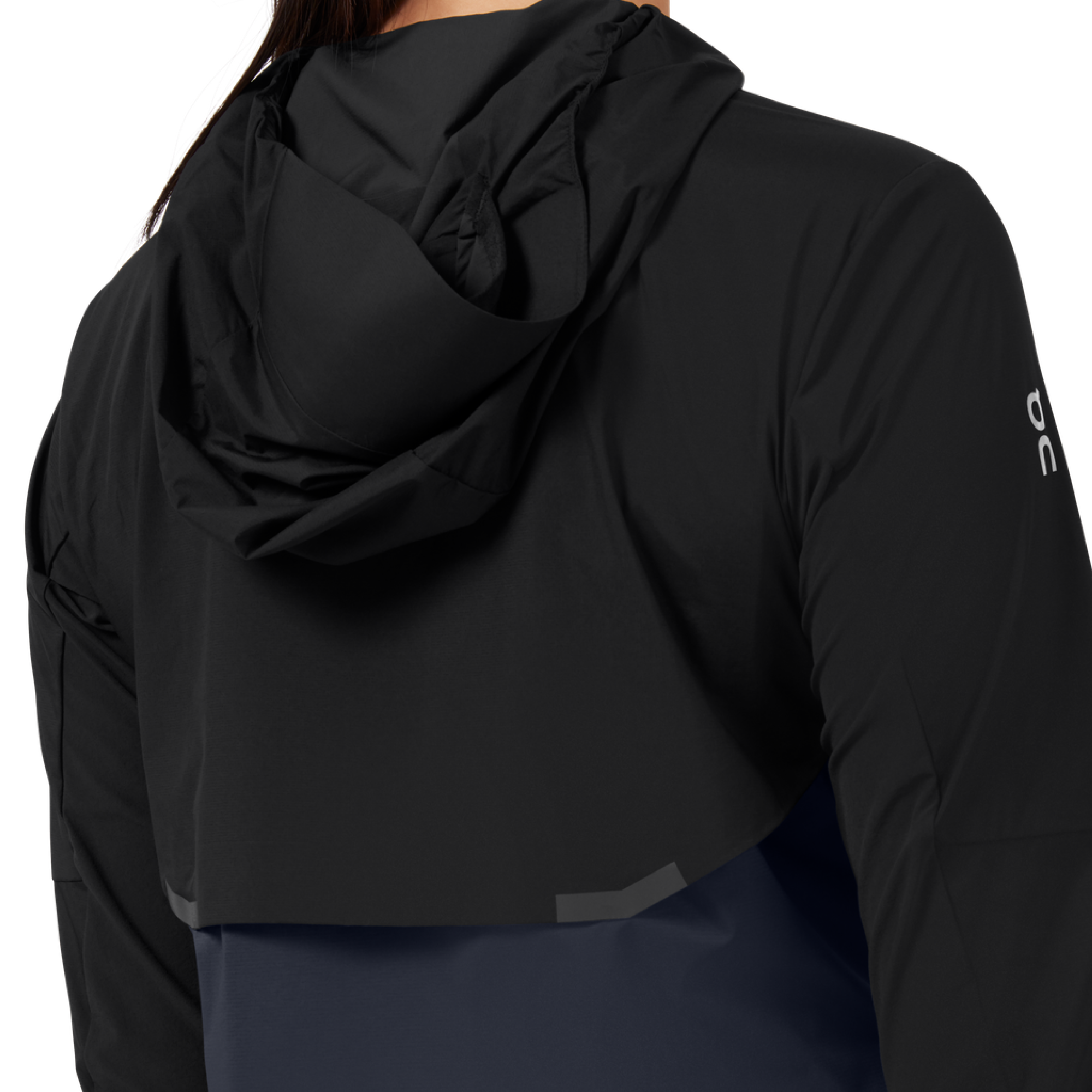 On Veste Running Femme - Weather Jacket - Black & Navy - BIKE24