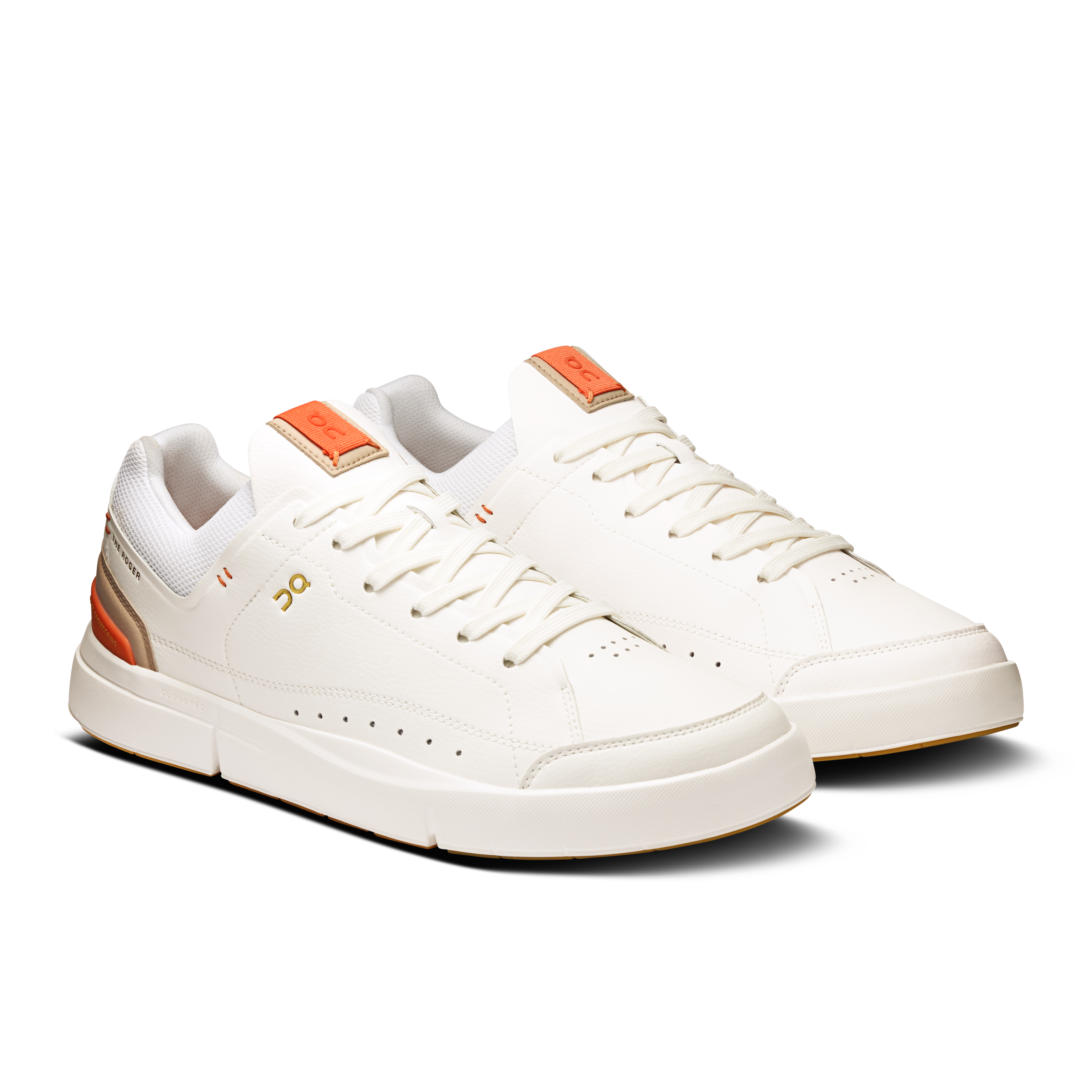 On THE ROGER Centre Court White & Flame Men Active life Shoes