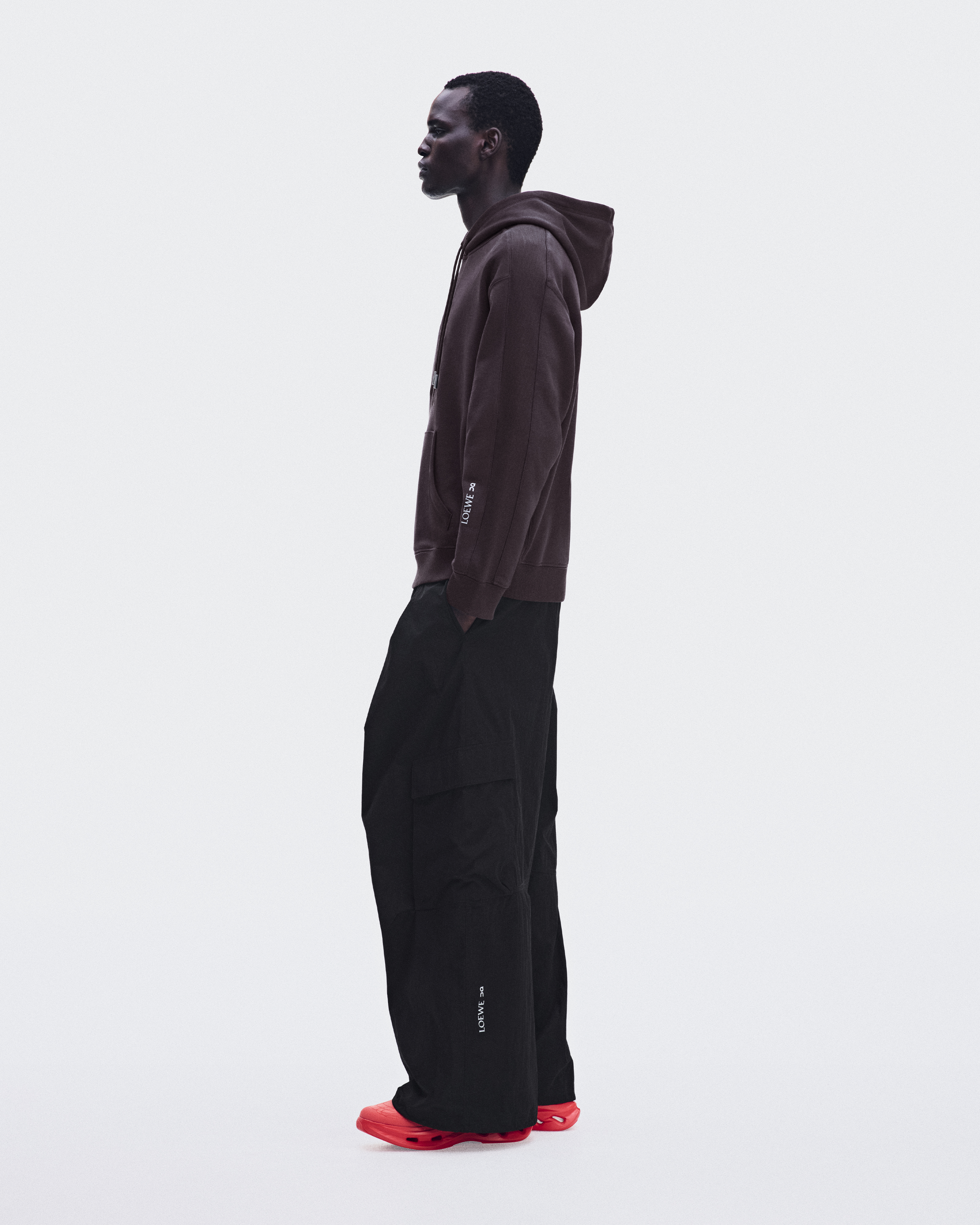 Pleated Cargo Trousers LOEWE in Black