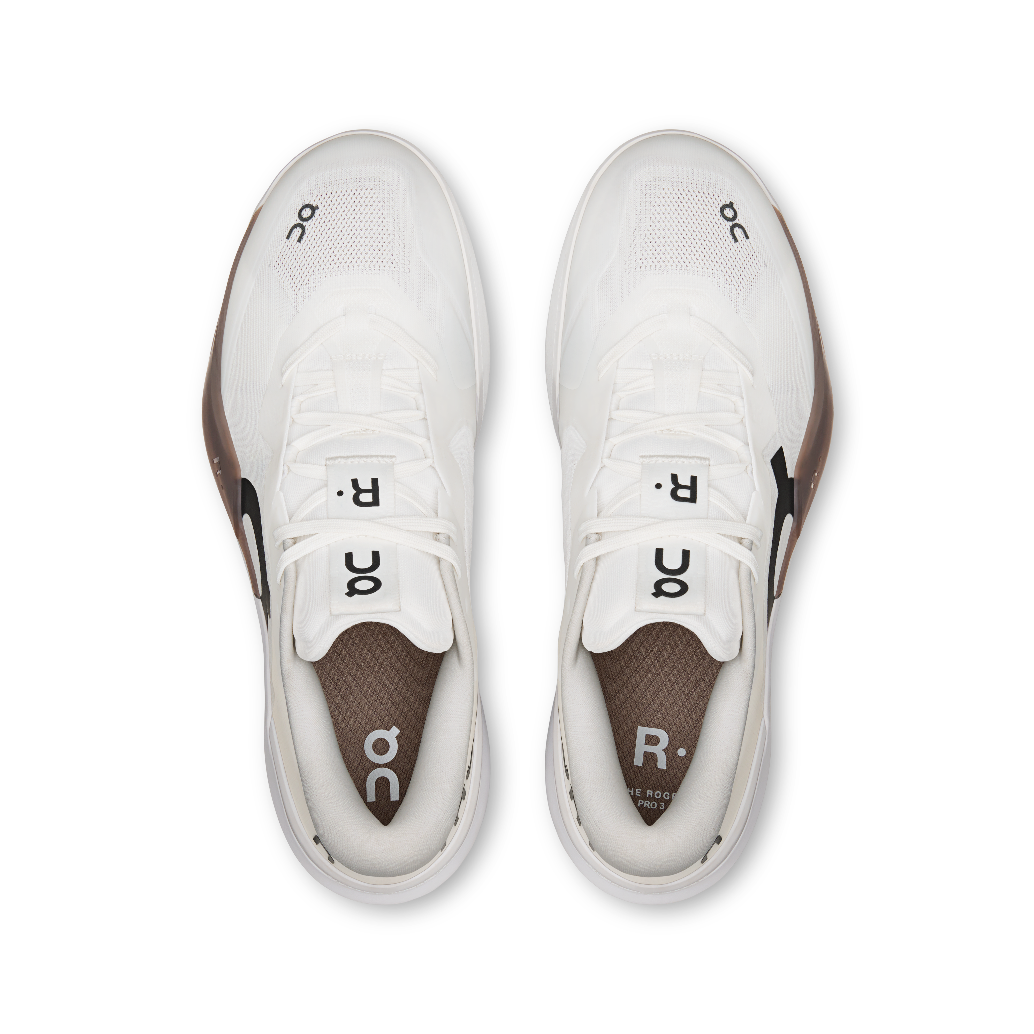 On THE ROGER Pro 3 White & Ash Men Tennis Shoes