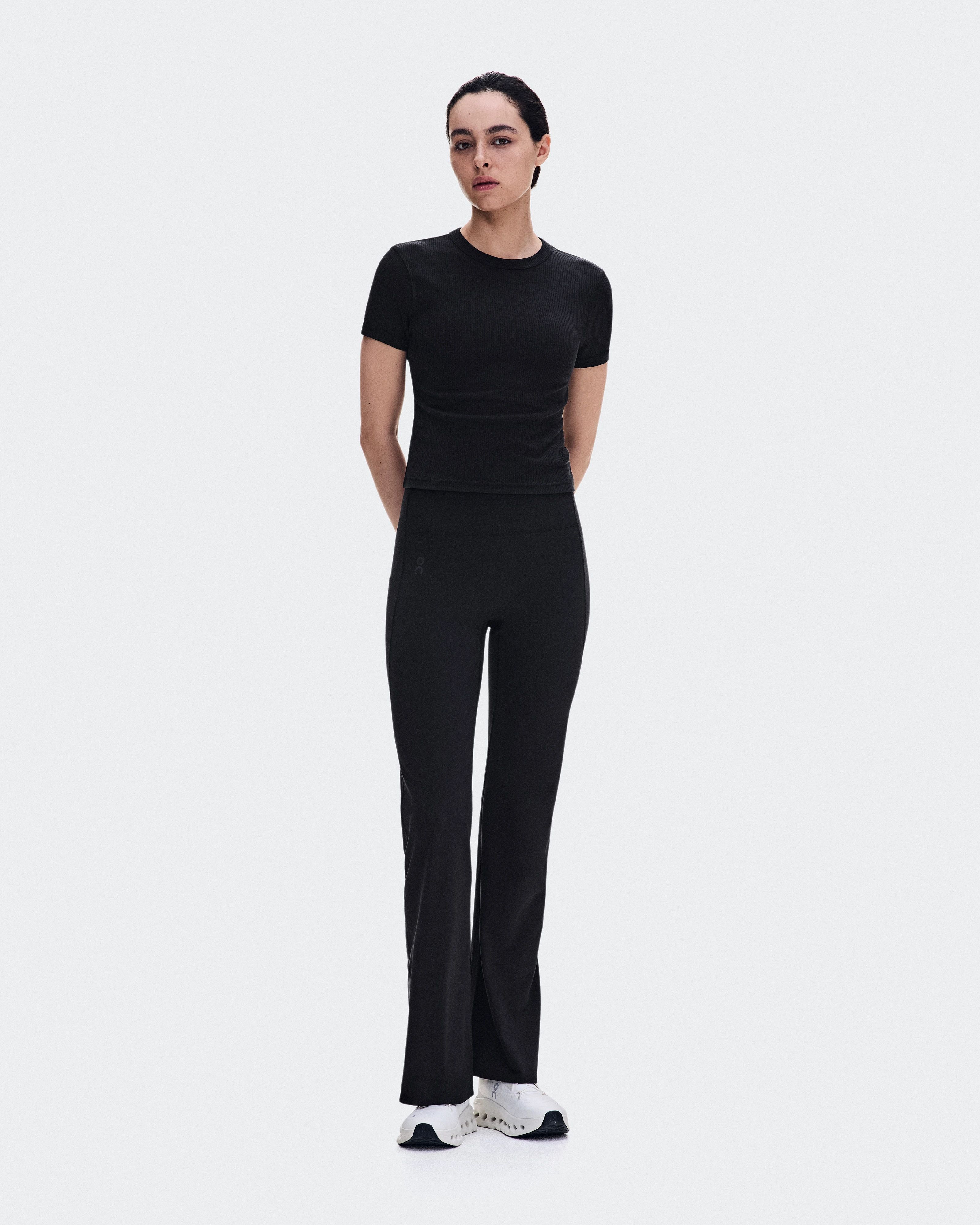 On All-Day Ribbed T-Shirt Black Women Tops and t-shirts