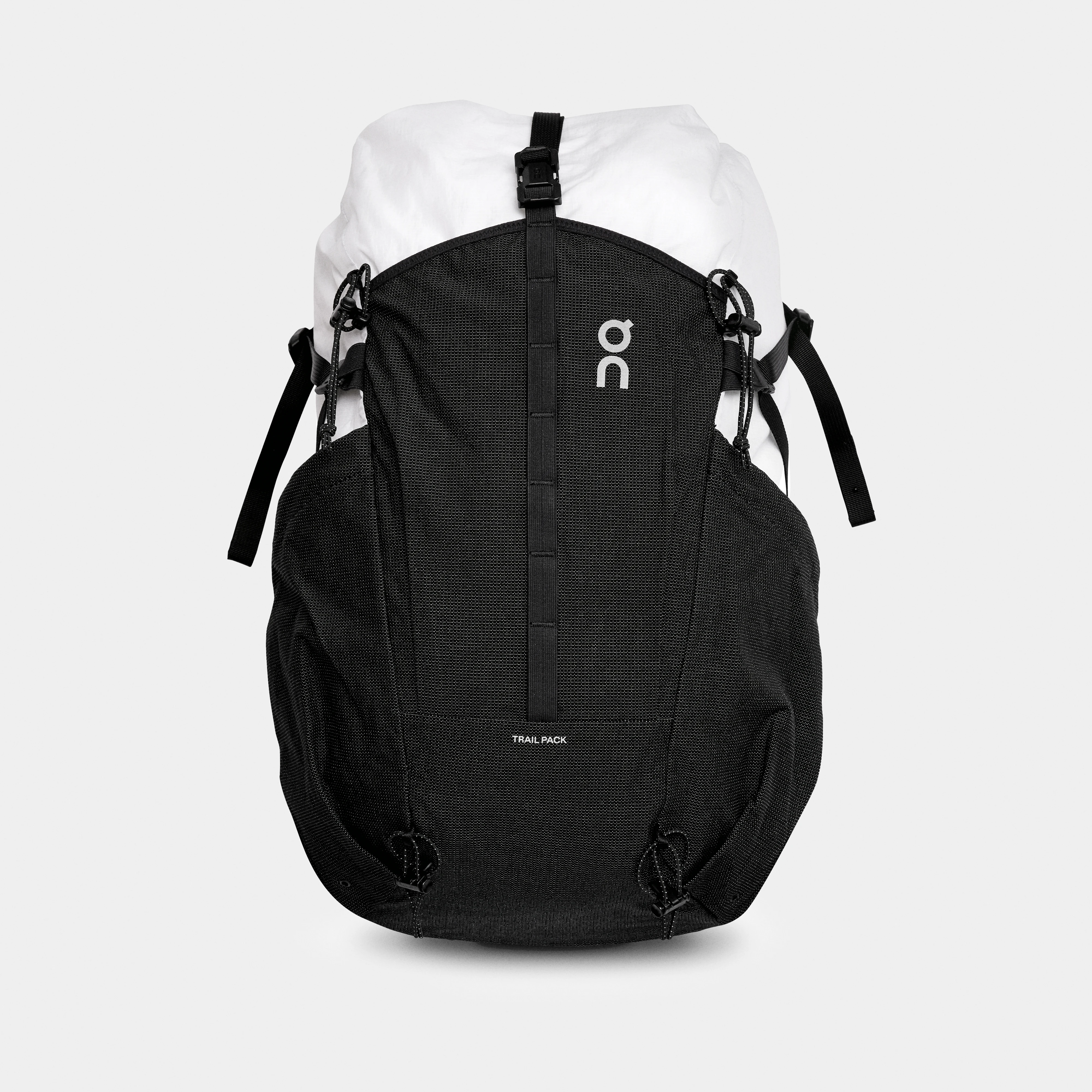 On Trail Pack 20L Bianco Nero Unisex Unisex – Trail running, chiusura roll-top, idrorepellenza Borse