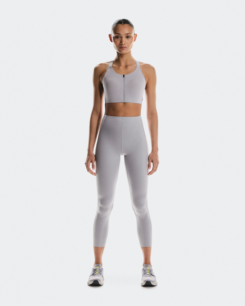 On Women's Train Tights 7/8 in Lilac, Size: Small, Polyamide