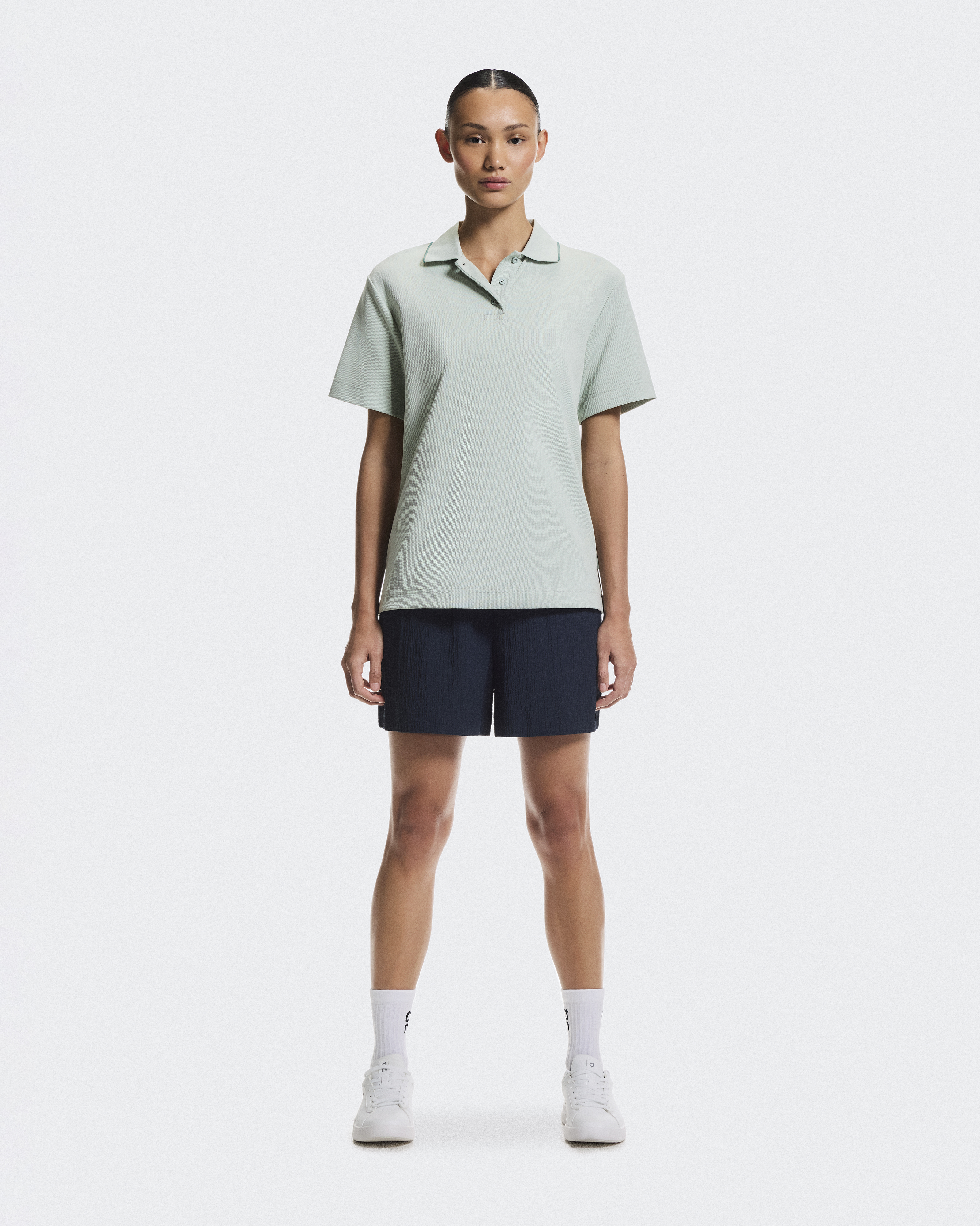 Women's Courtside Polo | Green | On Belgium