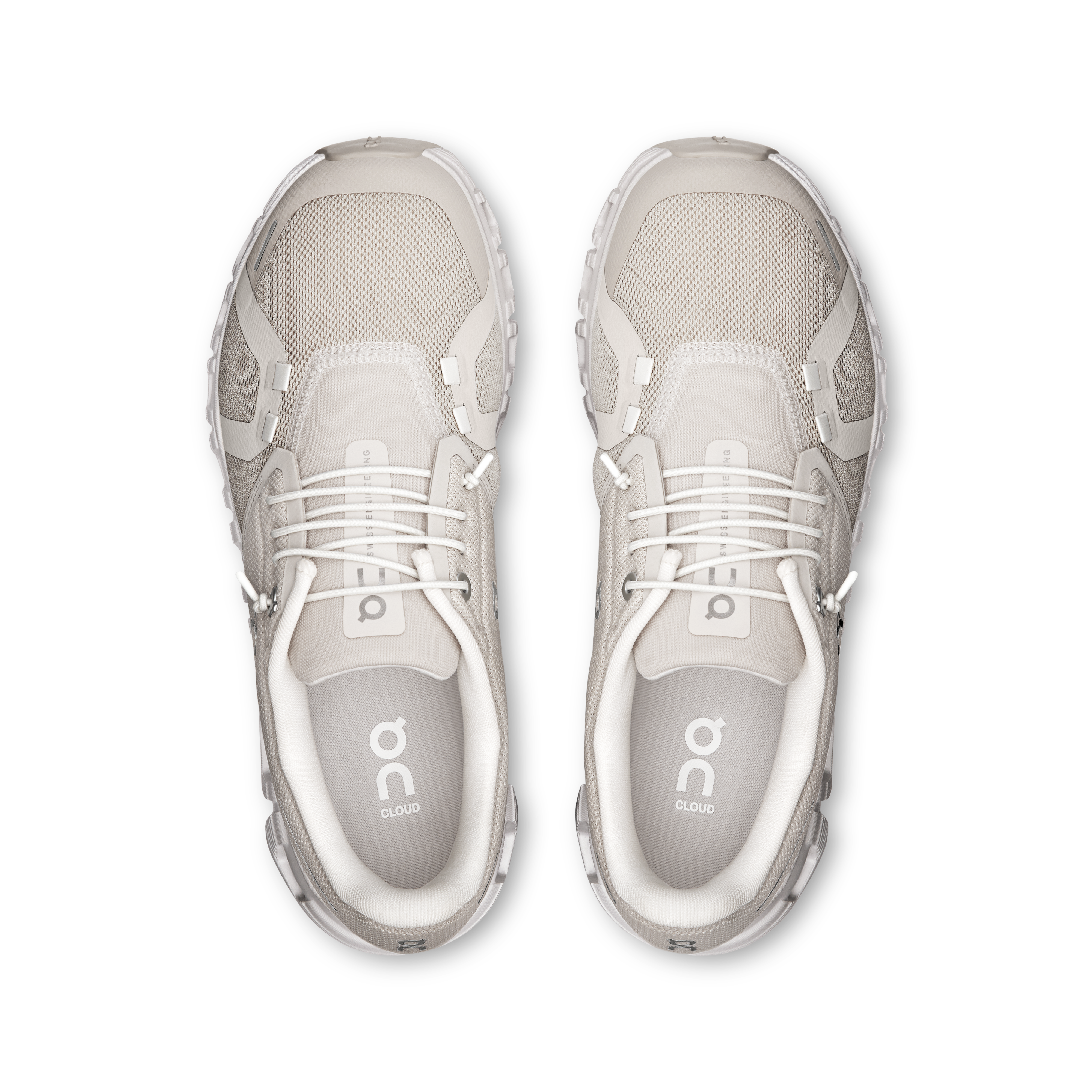 On Cloud 6 Wide Pearl & White Femme Active Life Chaussures