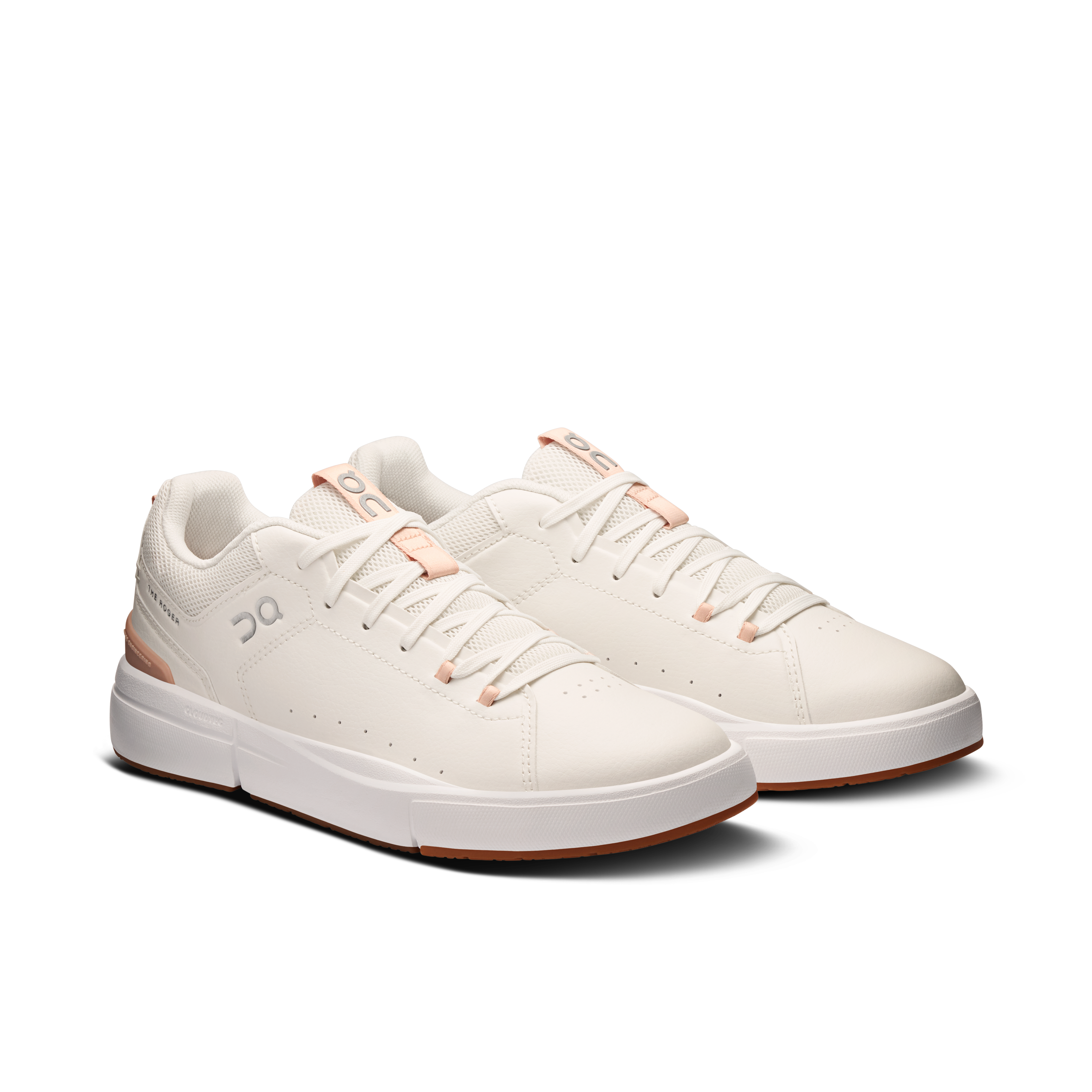 On THE ROGER Youth Ivory & Rosehip Youth Tennis Shoes