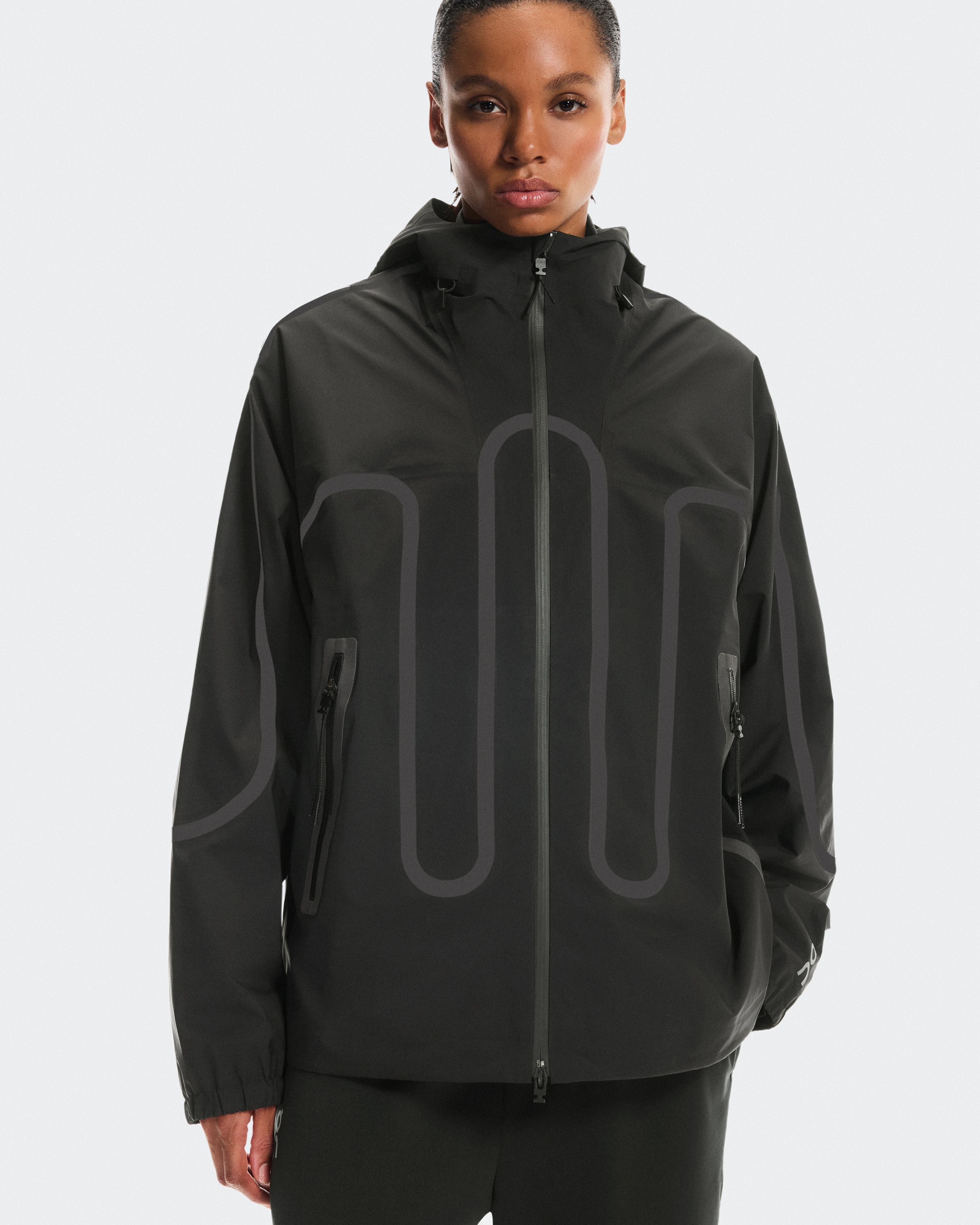 On Waterproof Jacket IKON Black Unisex Jackets