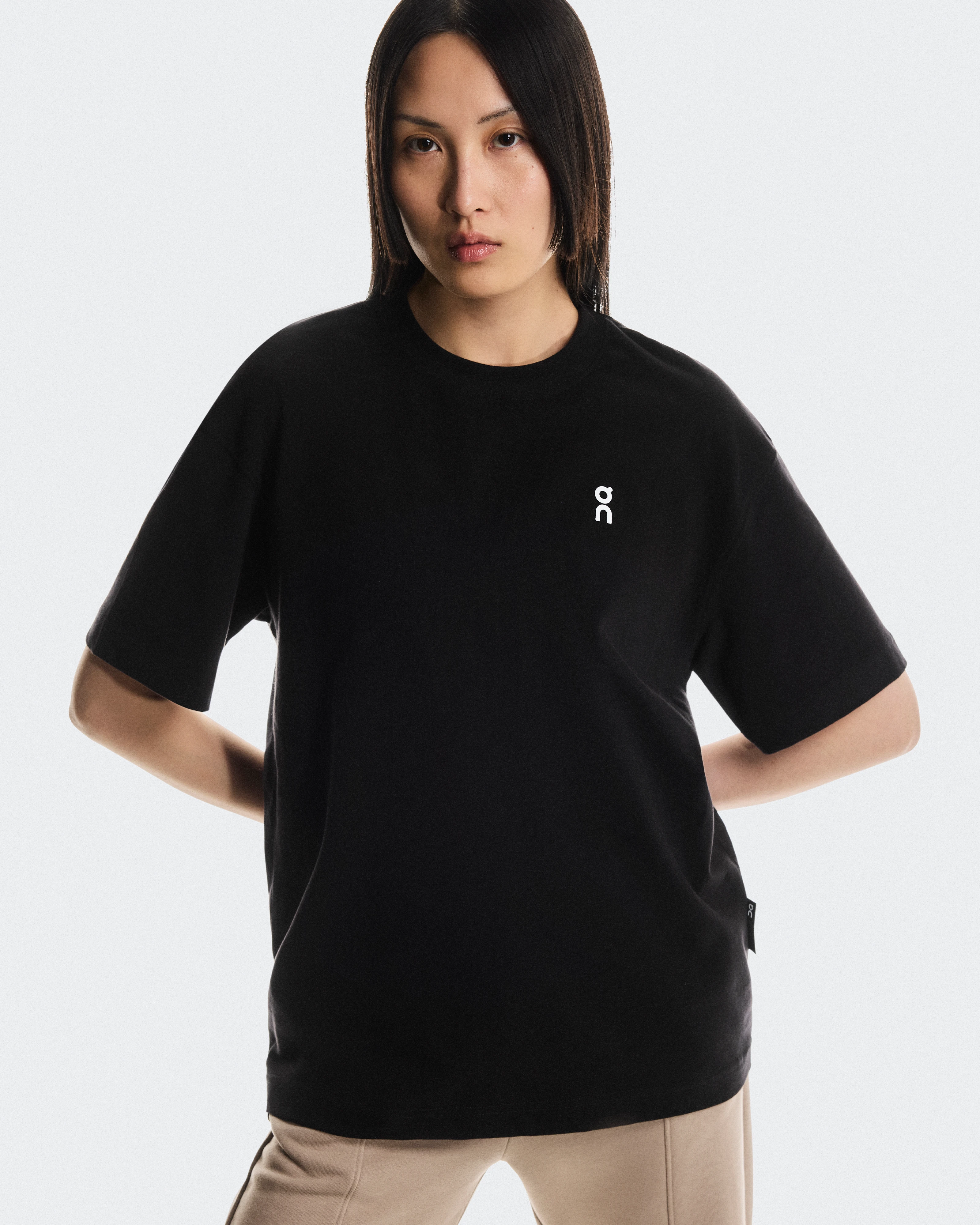 On Club T Graphic Black & Olive Women Tops and t-shirts