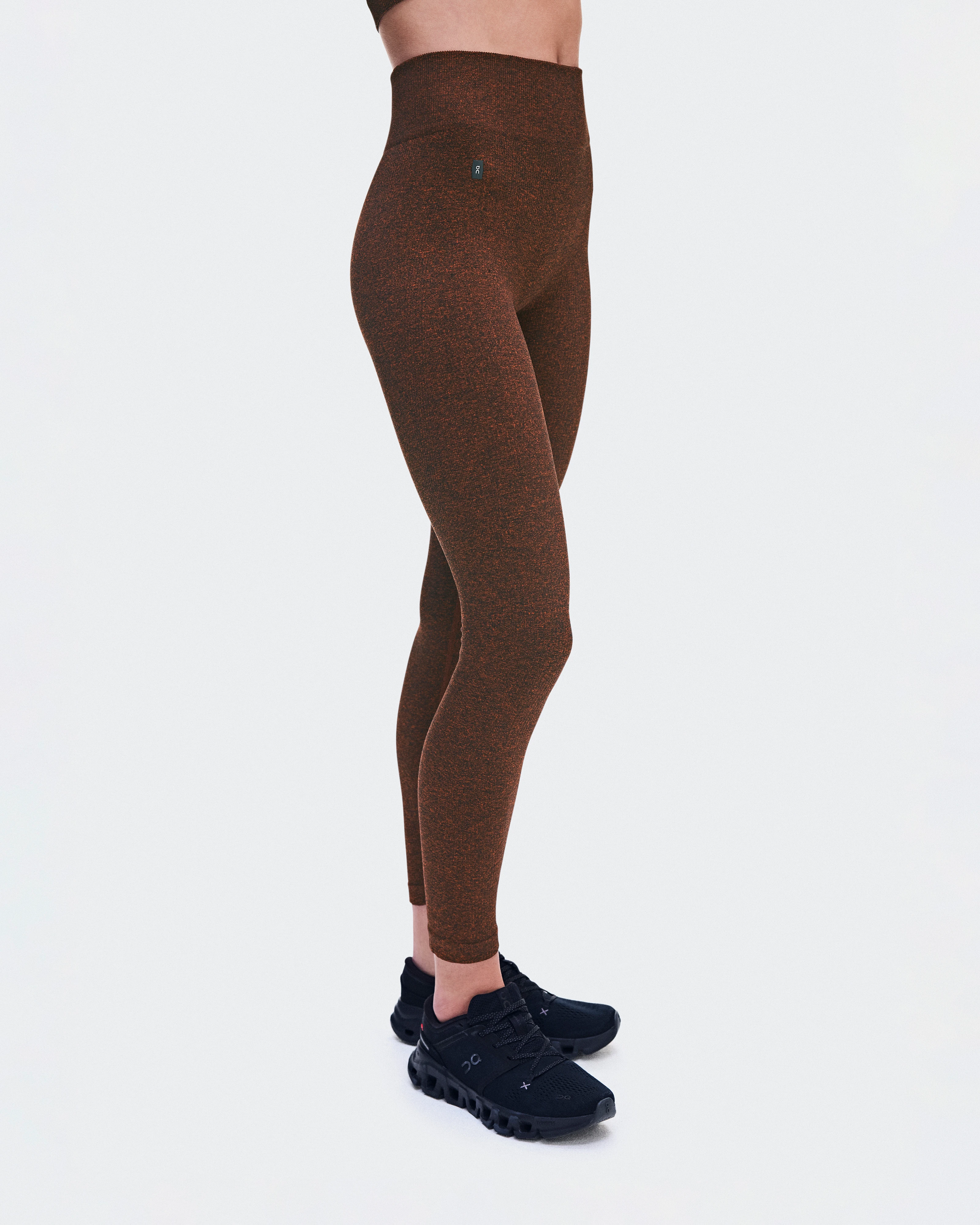 On Studio Knit Leggings Cinnamon Heather Femme Leggings