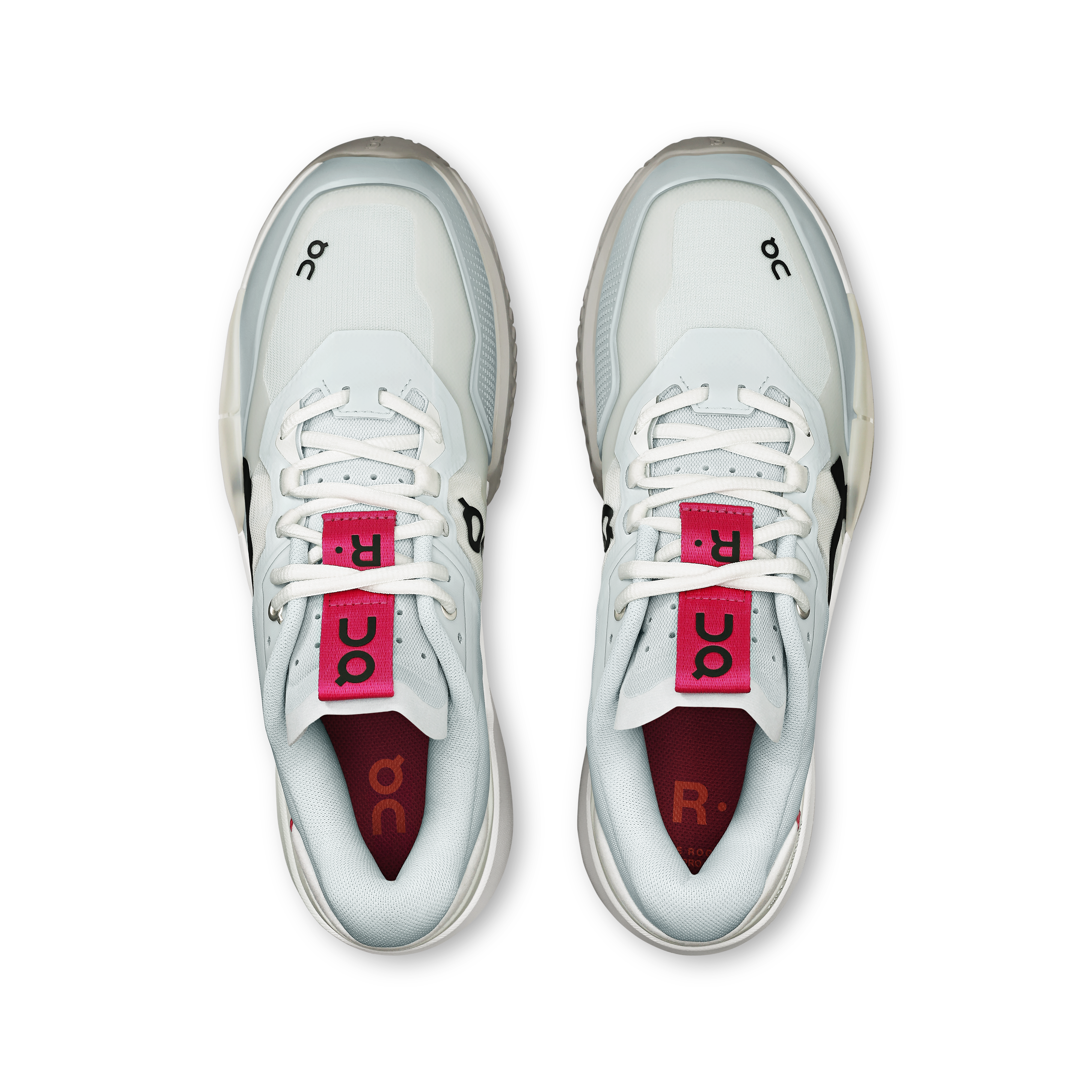On THE ROGER Pro 2 Arctic & Pink Men Tennis Shoes