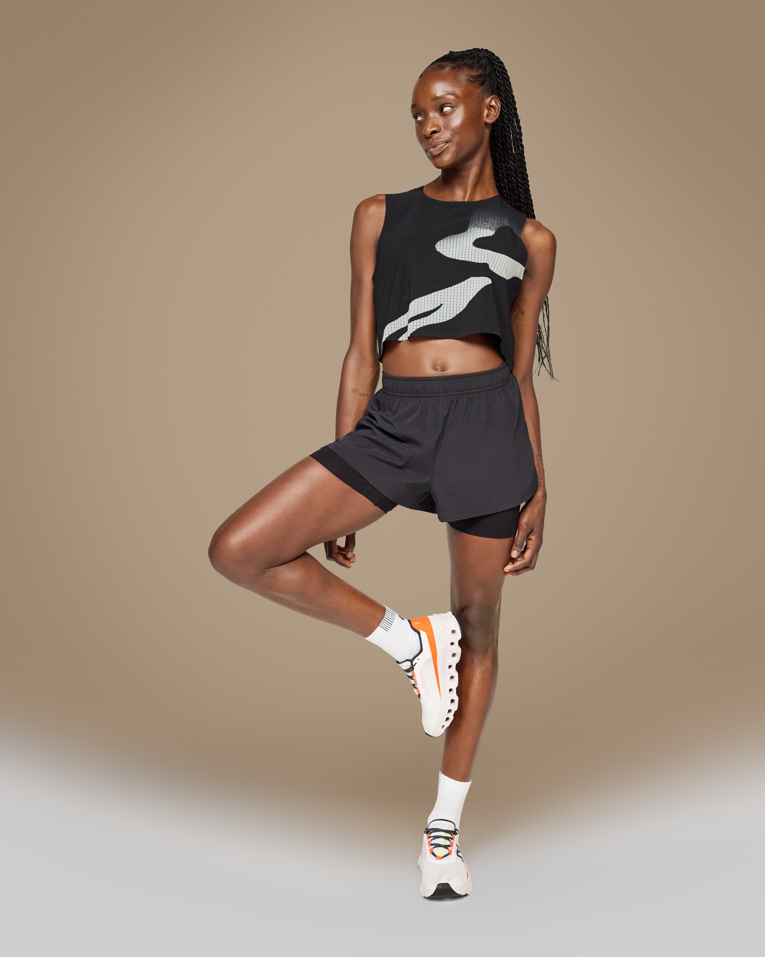 On Pace Tank Black Damen Oberteile