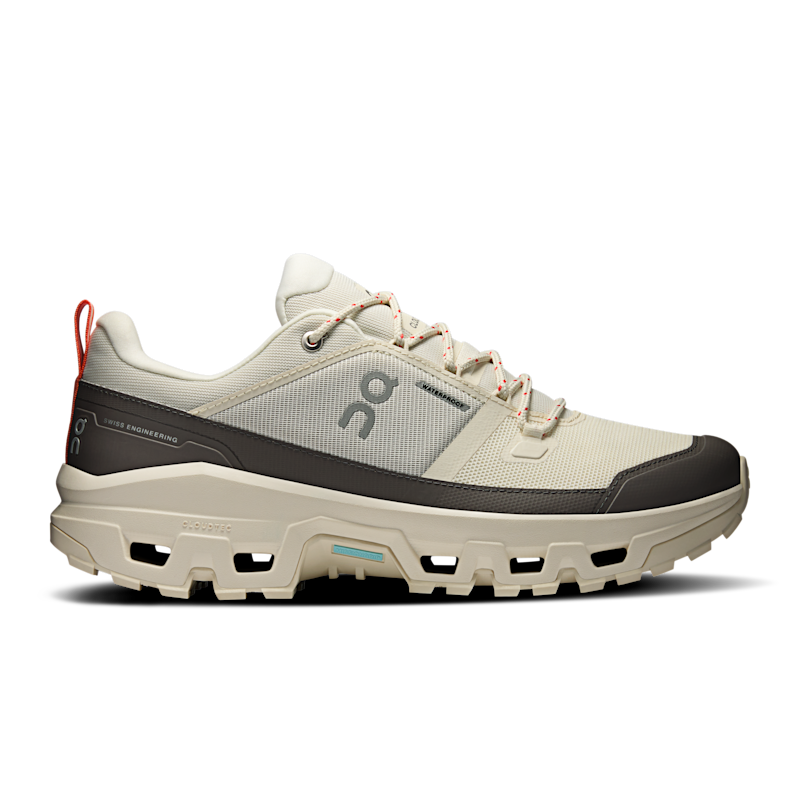 On Cloudrock Low Waterproof Calzado de Senderismo para Hombre en Ivory/Ivory, Talla: 41, Polyester Tpu ️