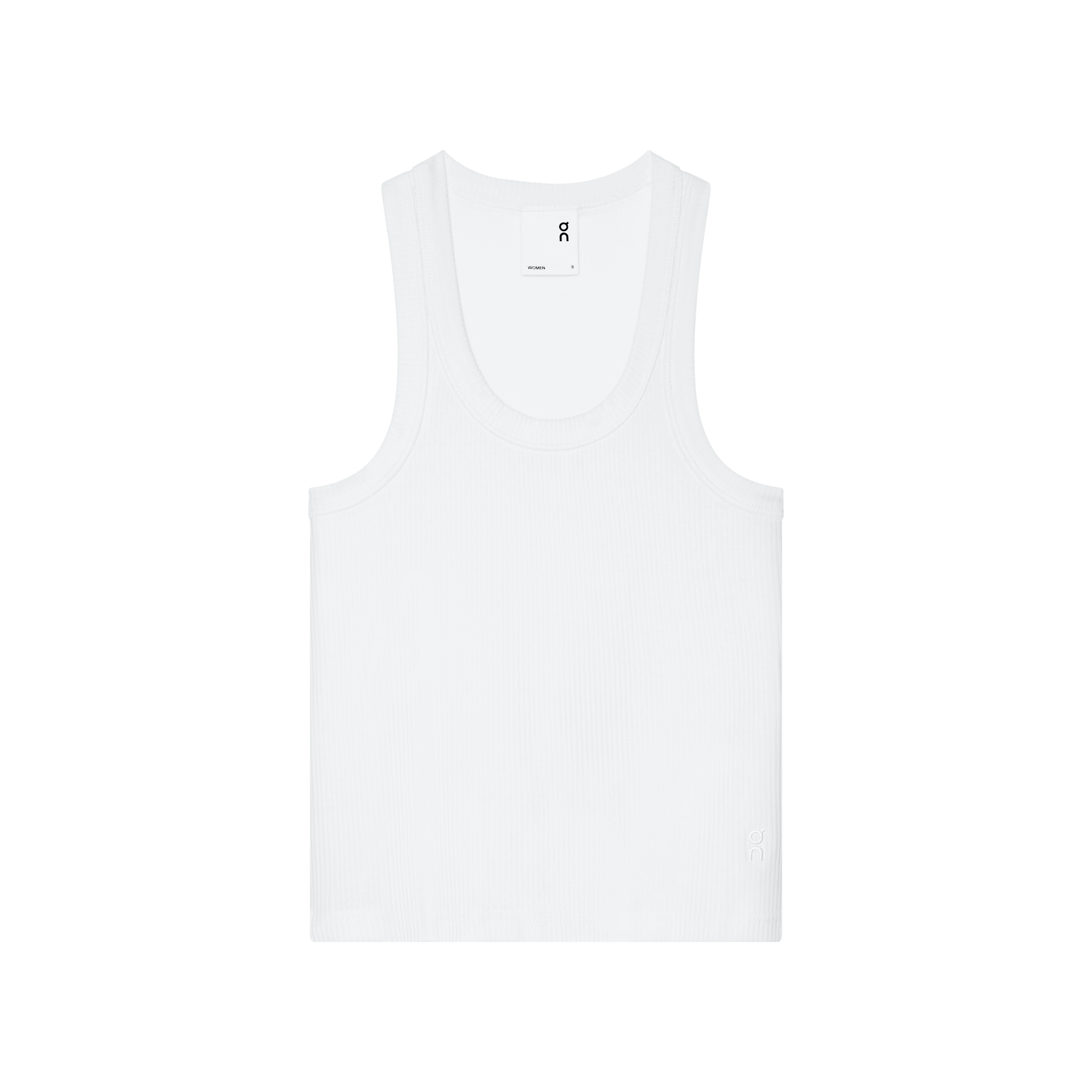 All-Day Ribbed Tank Top in White