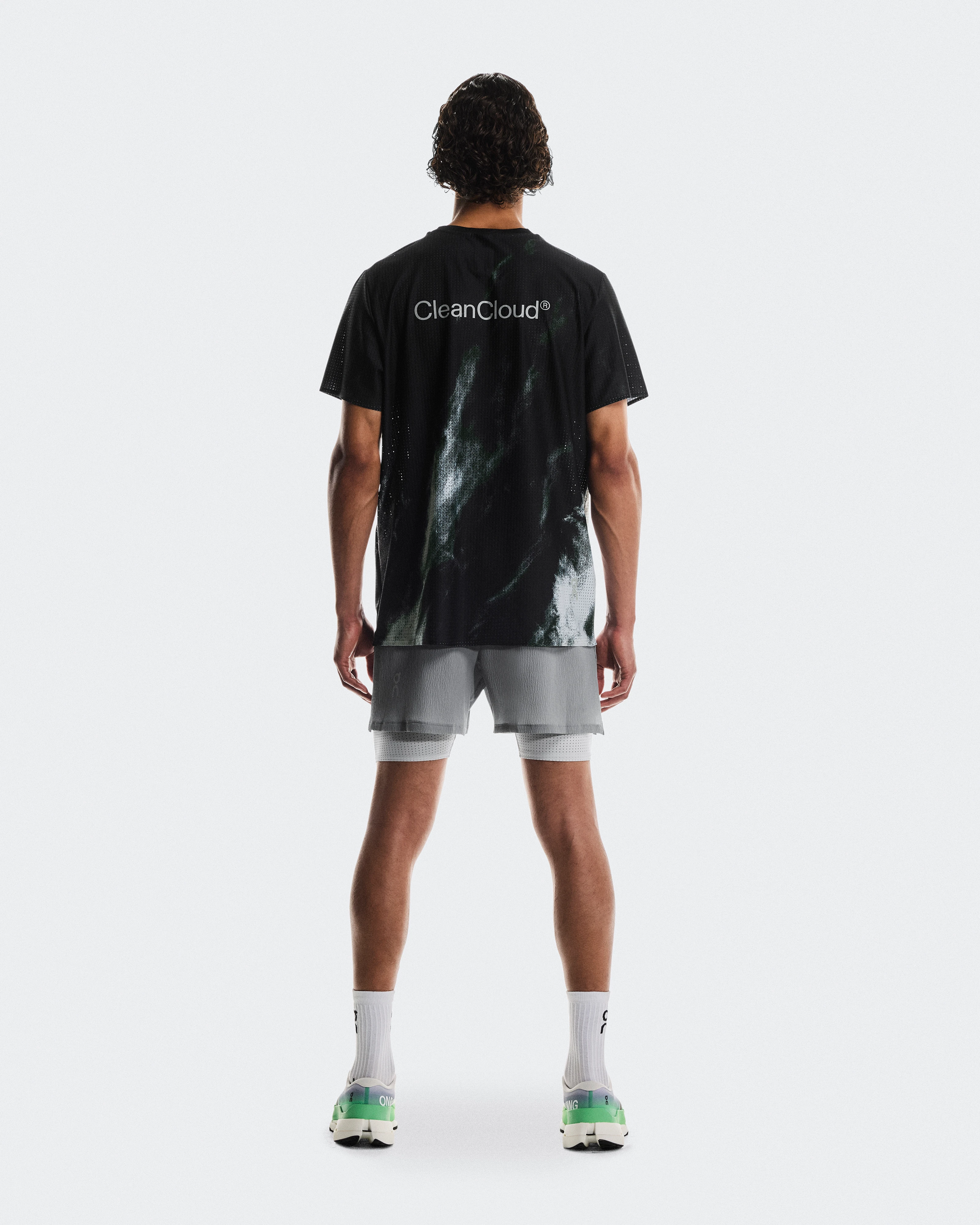 On Pace Mesh-T Black & Glacier Men Tops and t-shirts