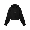 Club Cropped Hoodie FKA in Black