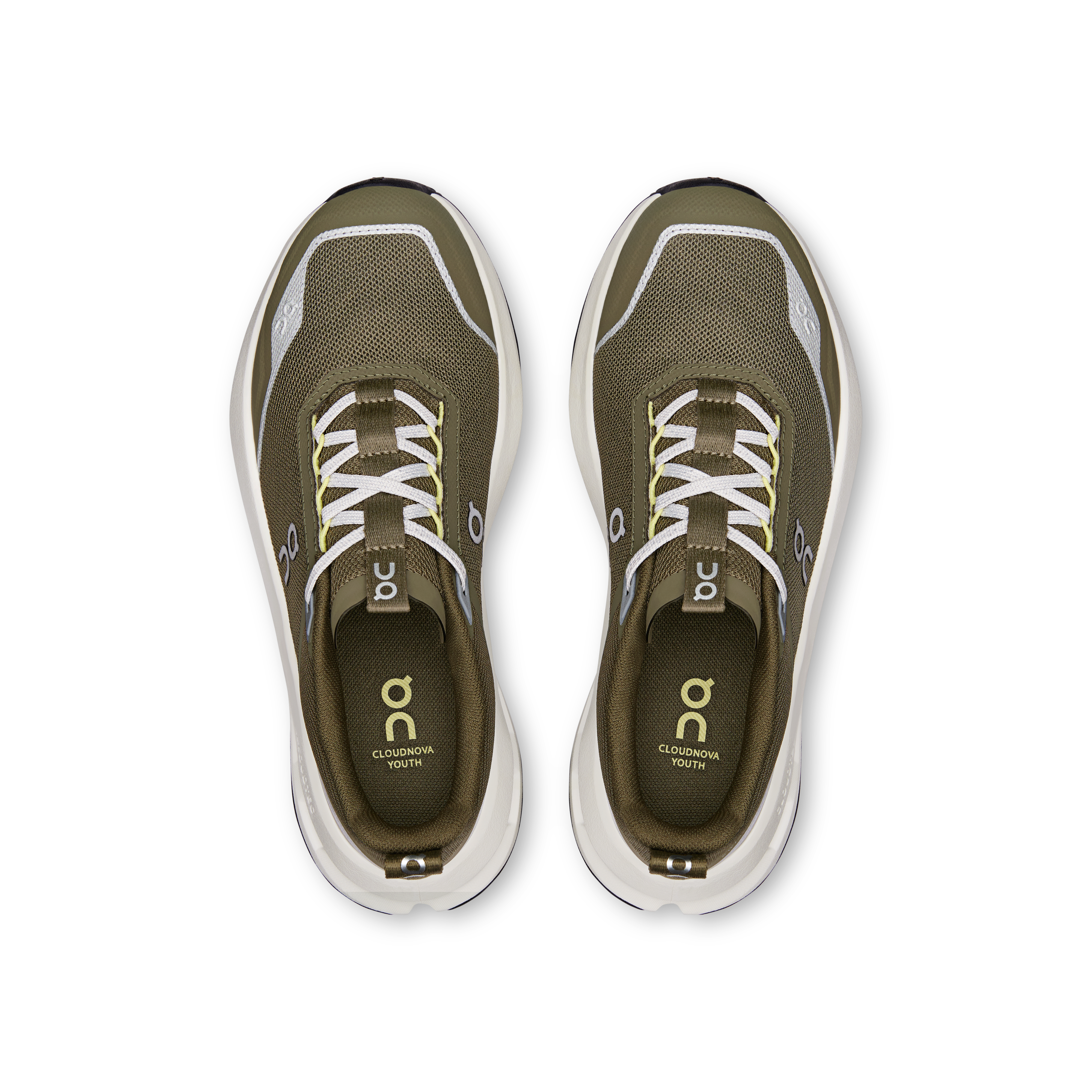 On Cloudnova Youth Olive & Limelight Adolescenti Vita attiva Scarpe