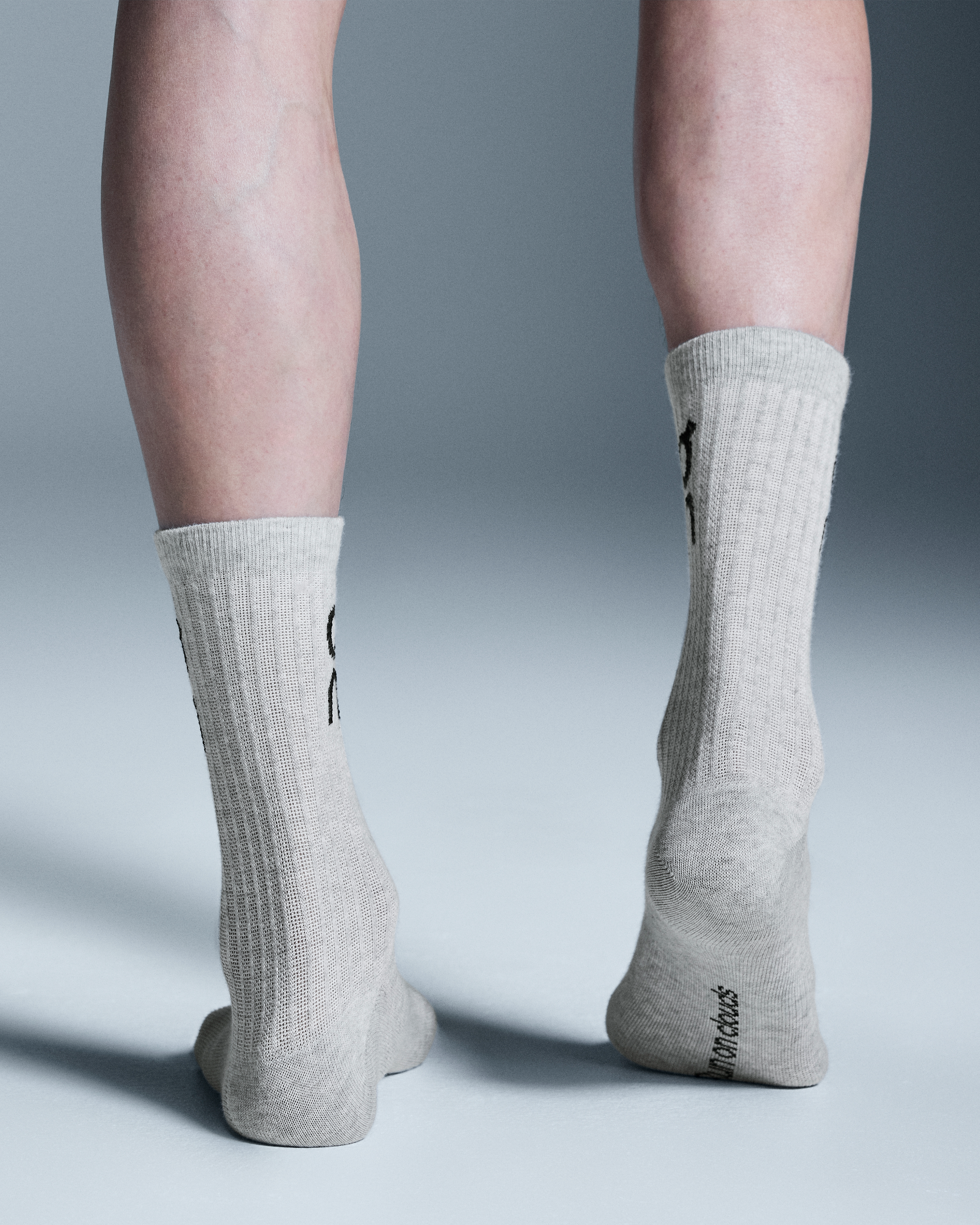 Logo Sock High 3PUnisex / Heather Gray / 43 - 46