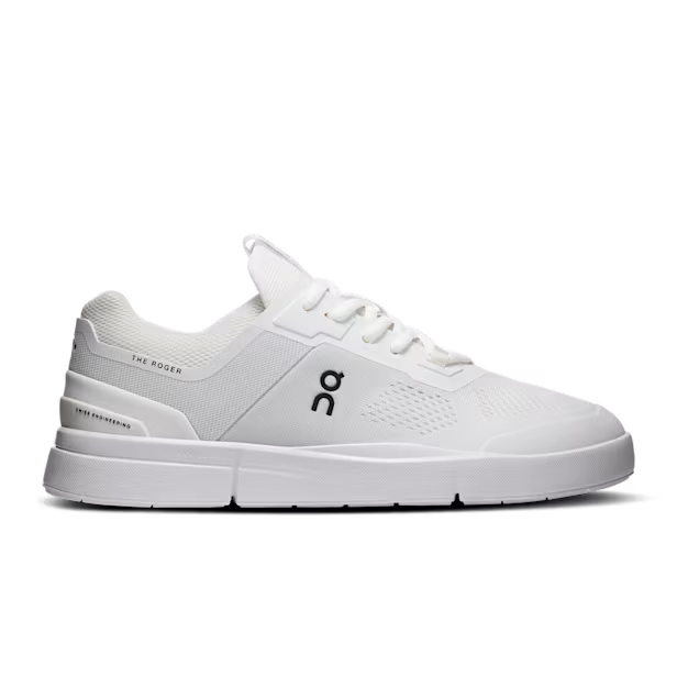 THE ROGER Spin Lifestyle Shoe in White/Black