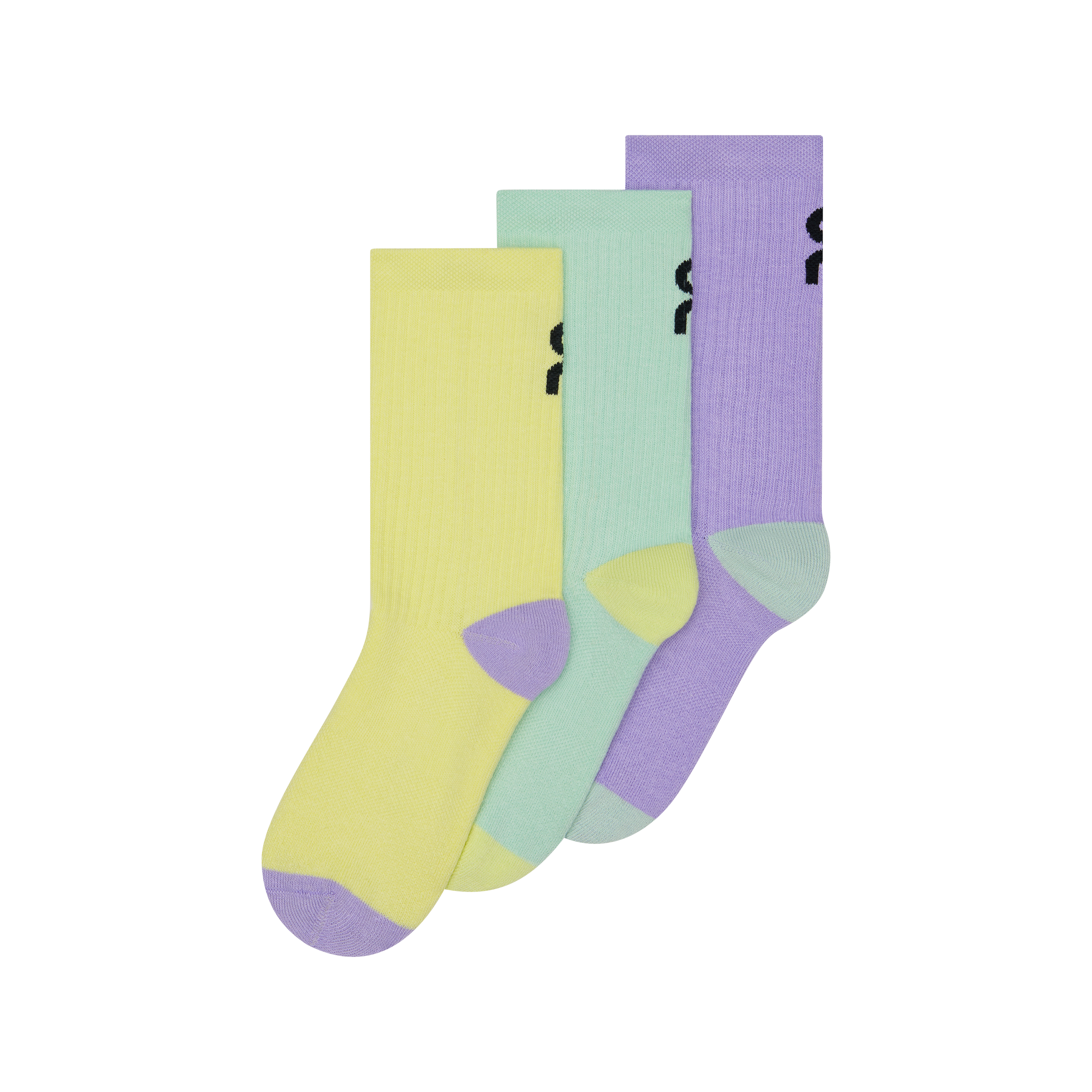 Logo Sock High 3P Kids in Bloom/Creek