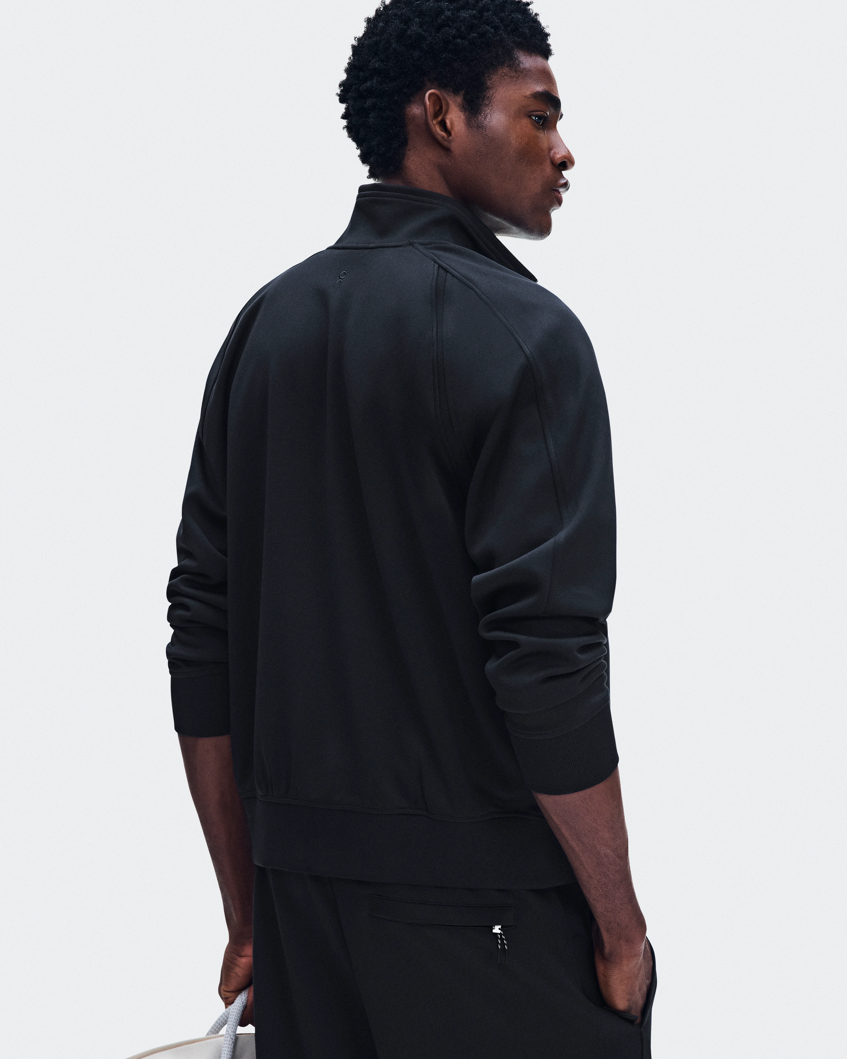 On Courtside Full-Zip Black Men Jackets