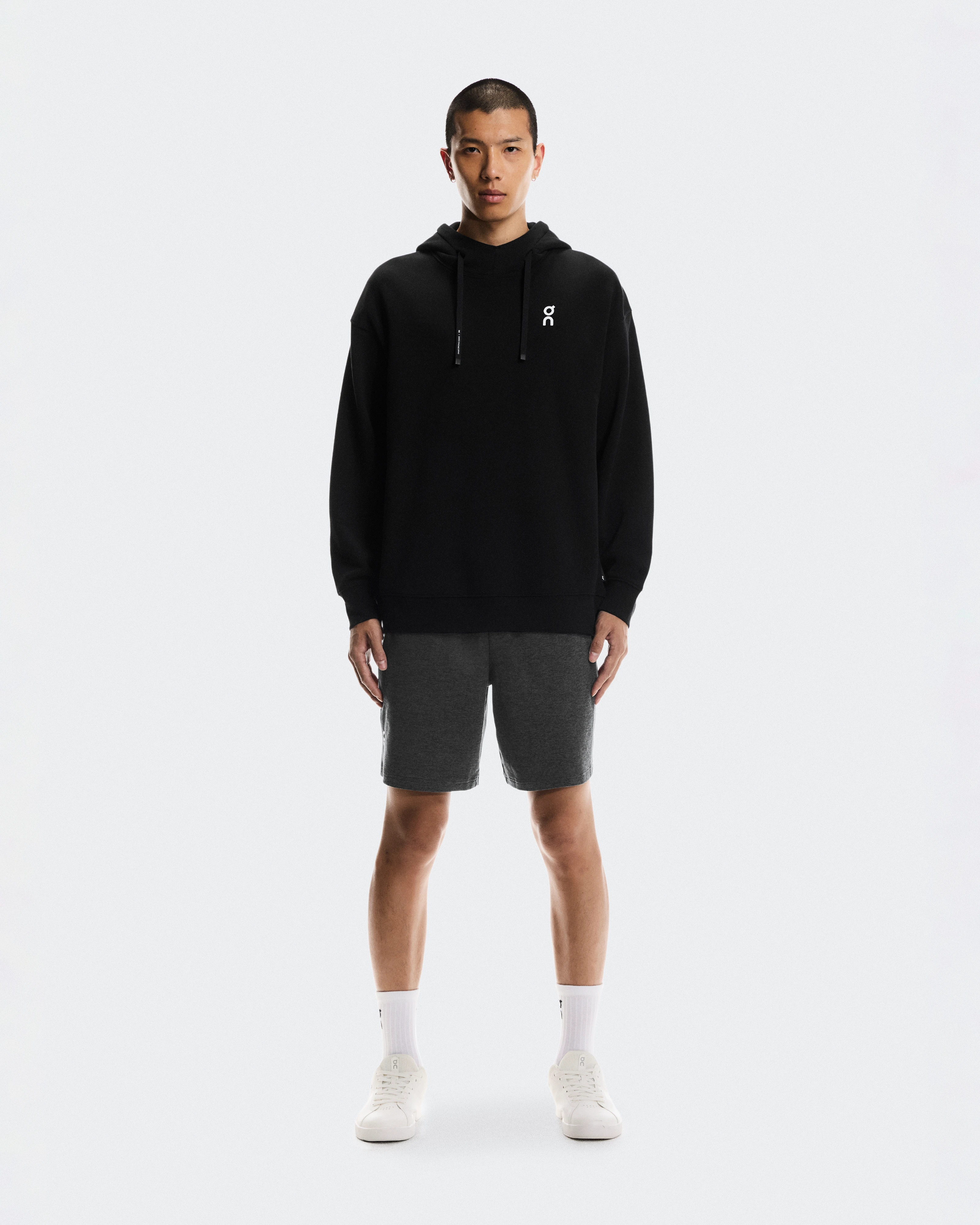 On Club Hoodie Smash Black & Orchid Herren Hoodies & Sweatshirts